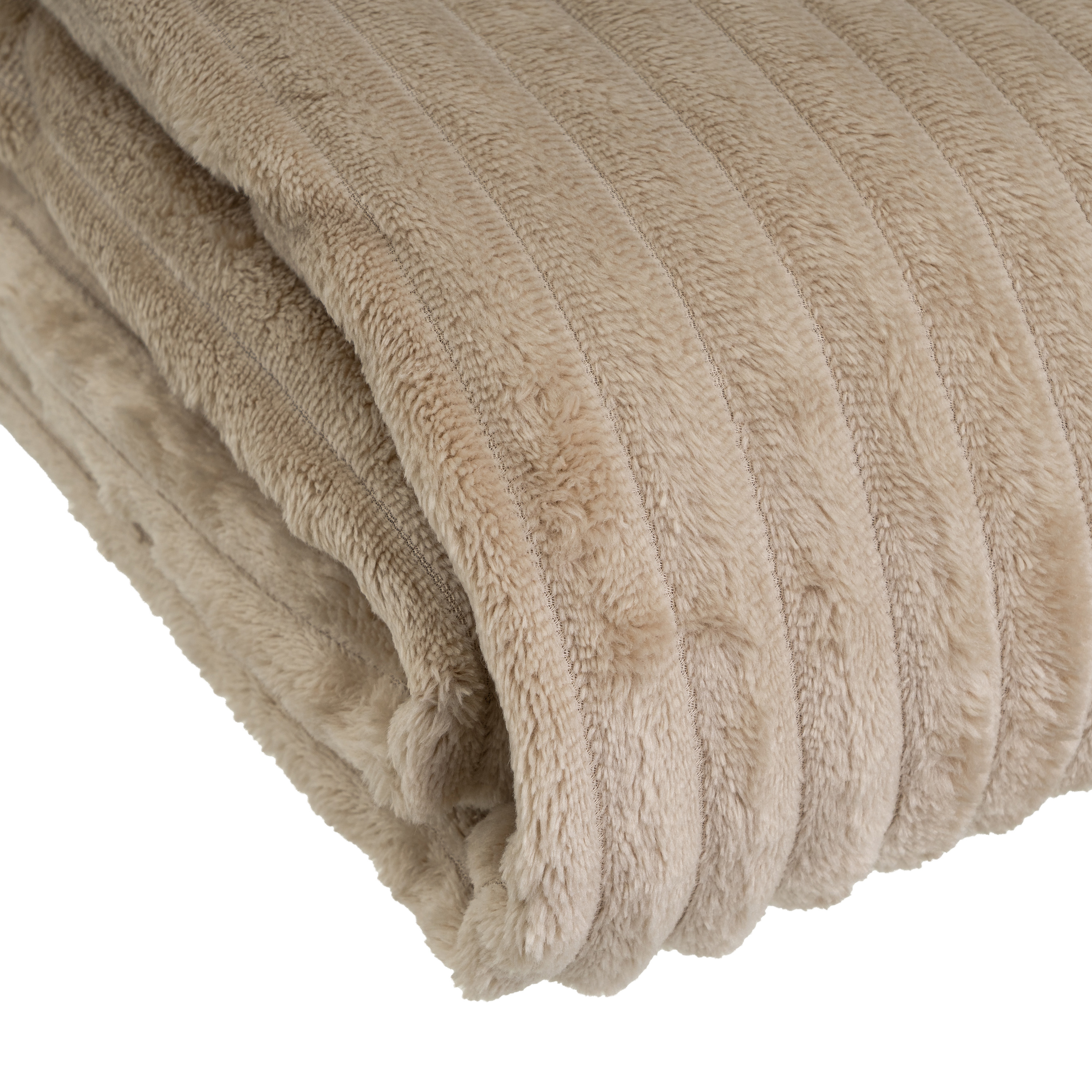 MANTA FRANELA MID CENTURY TAUPE 130 X 160 CM 3
