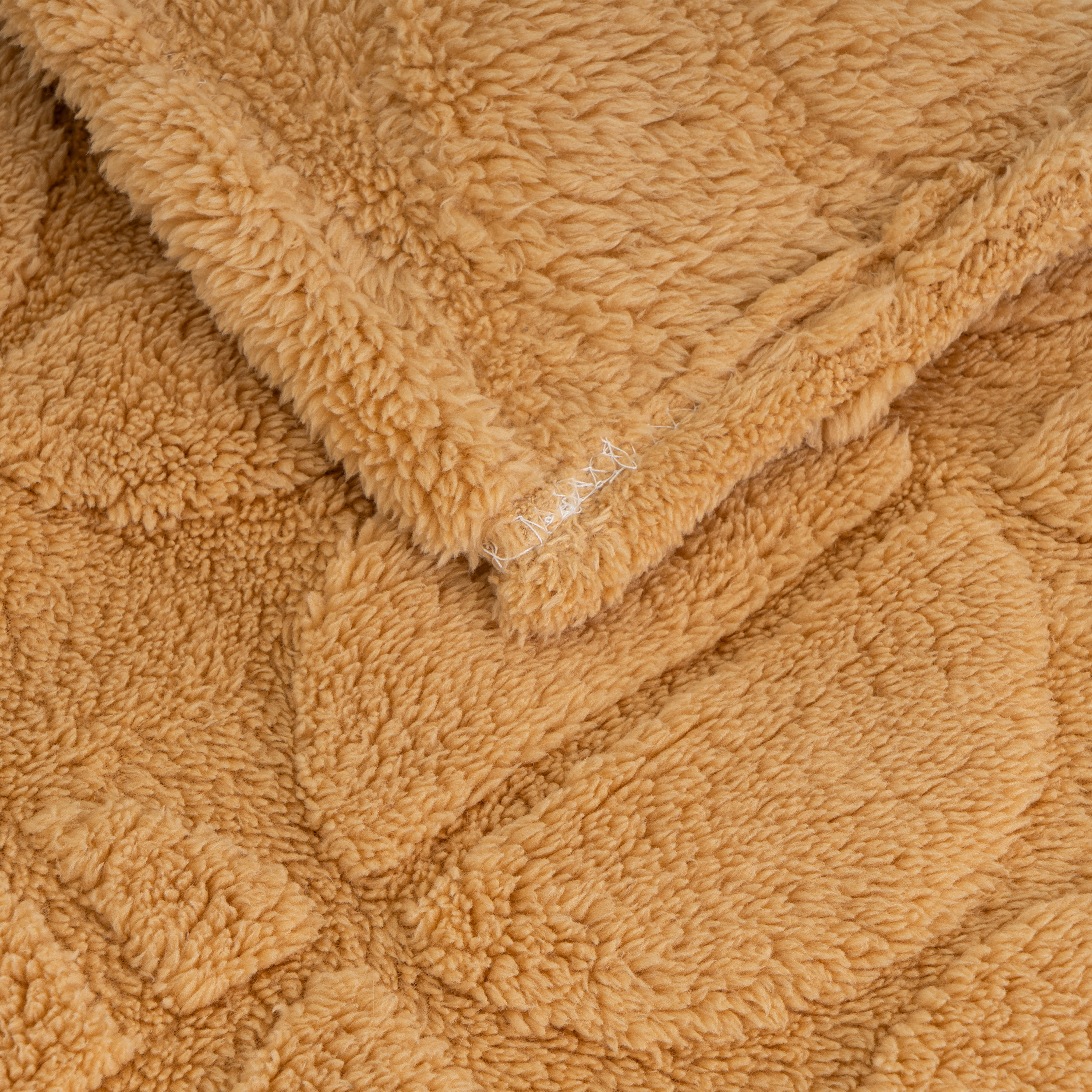 MANTA JACQUARD SHERPA MID CENTURY BEIGE 130 X 160 2
