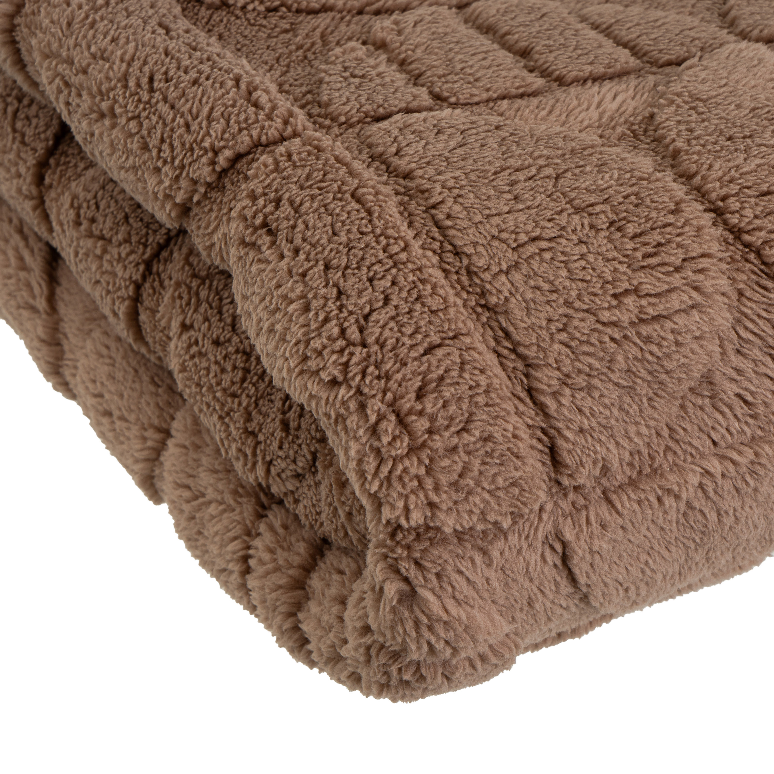 MANTA JACQUARD SHERPA MID CENTURY TAUPE 130 X 160 3