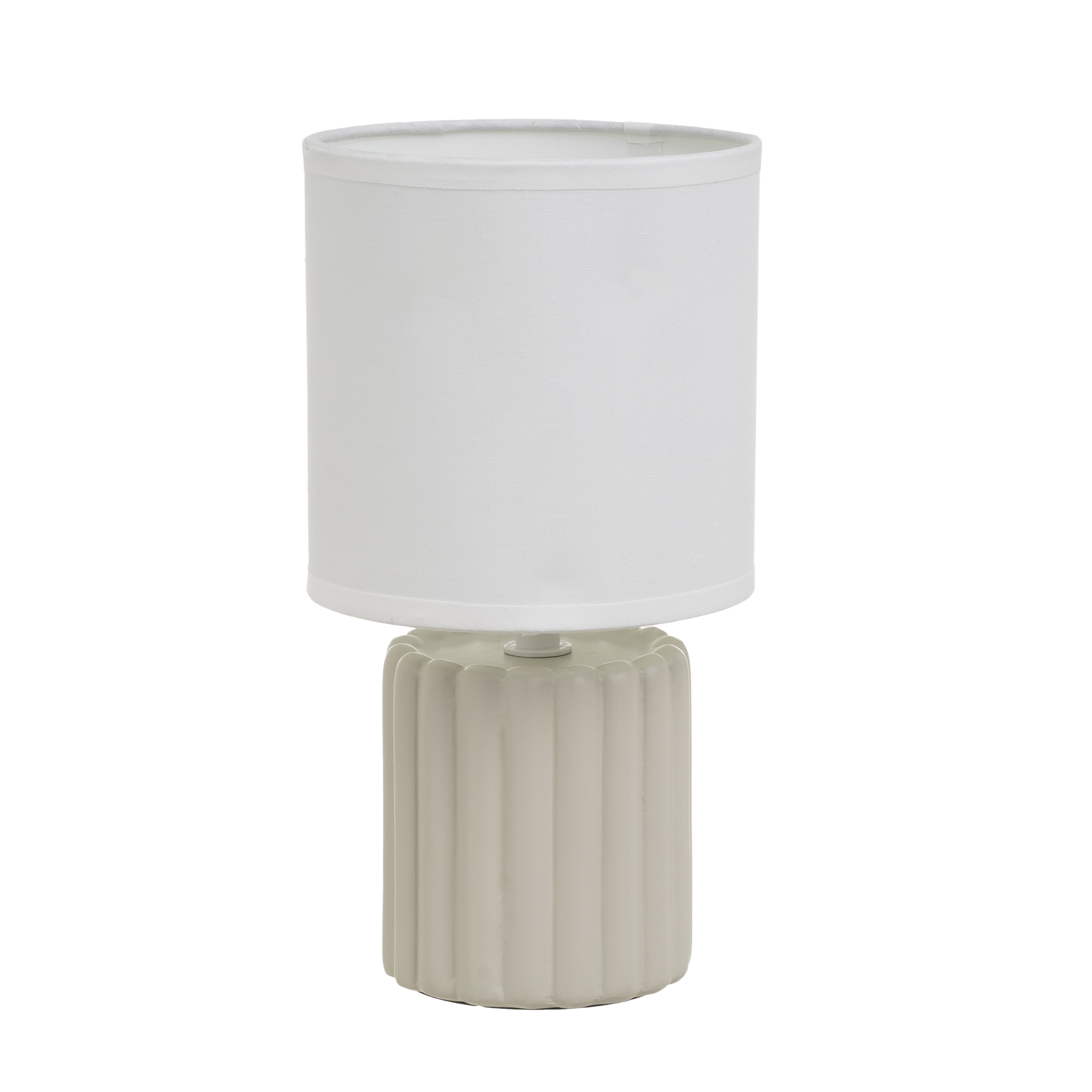 LÃ Â MPARA CERÃ Â MICA TAUPE 13 X 13 X 2
