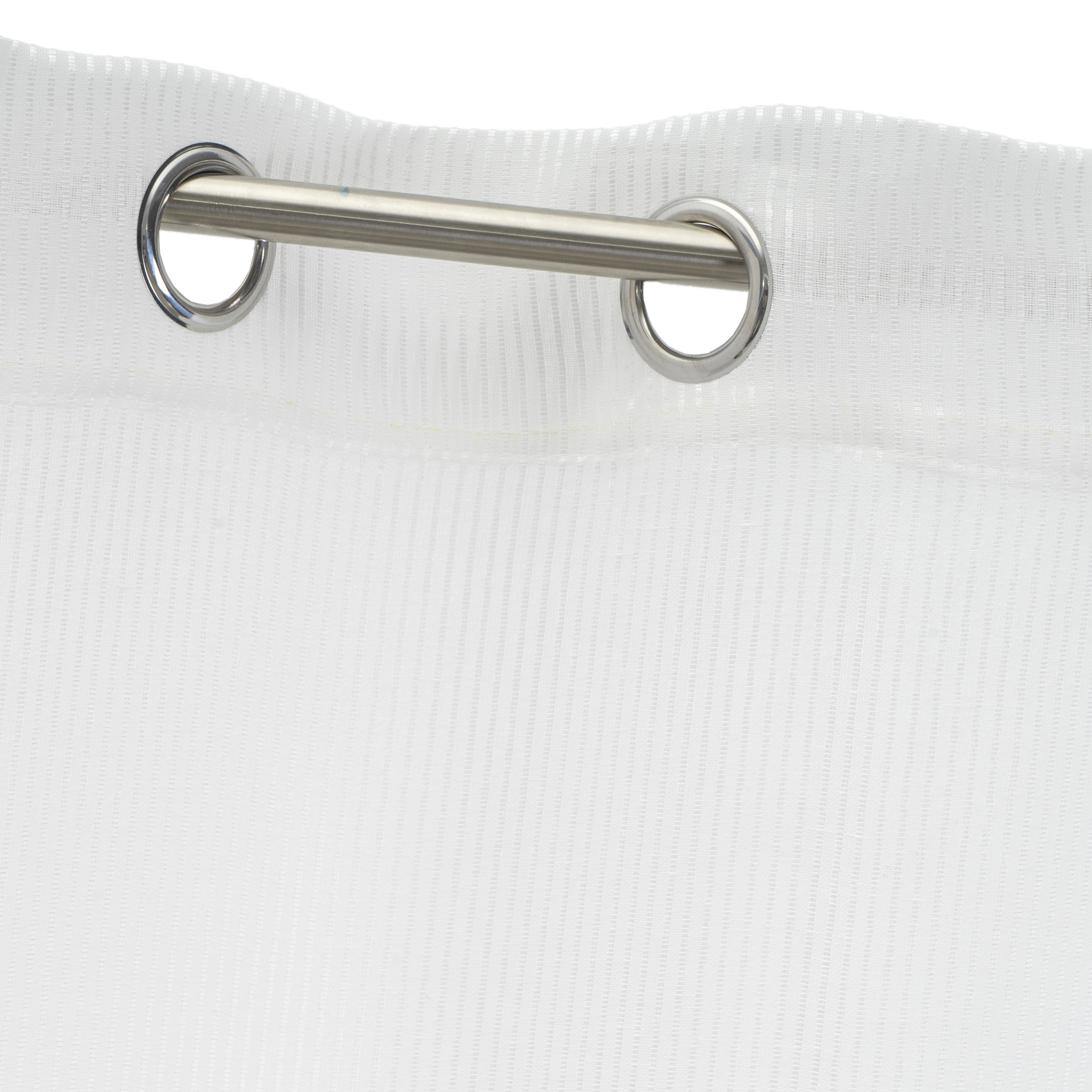 VISILLO FAUX LINEN RAYADO FIFTIES BLANCO 140 X 260 3