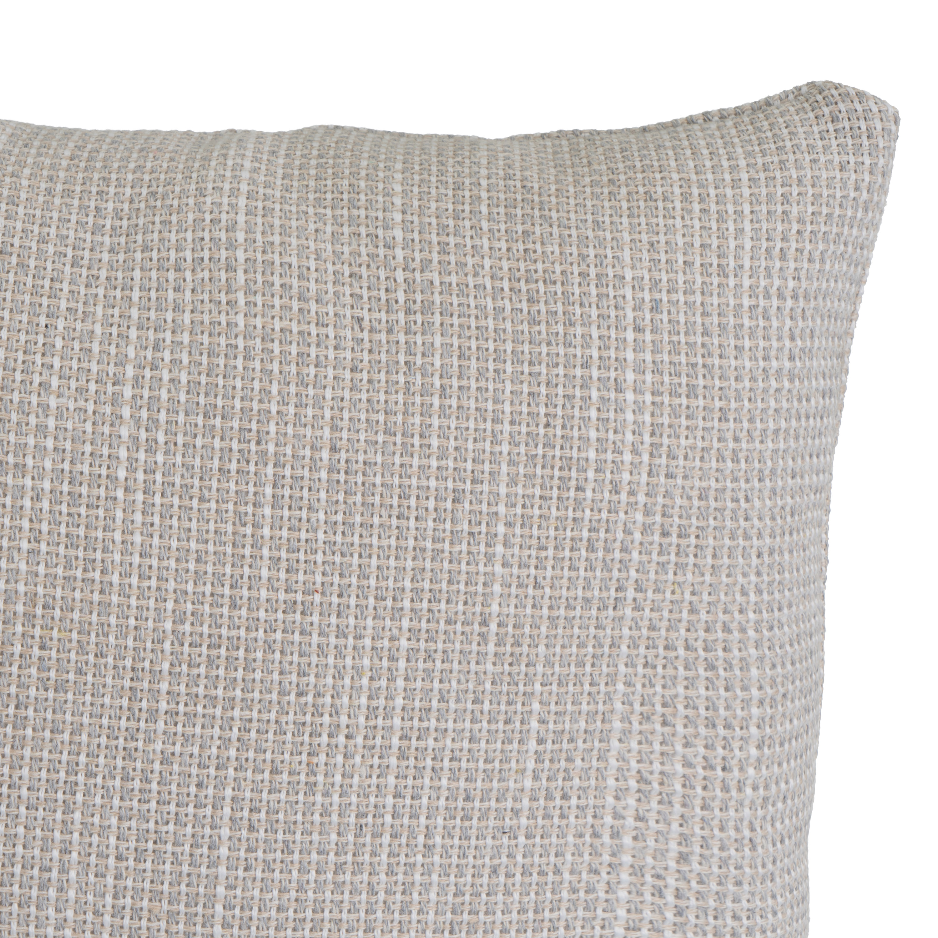 COJÃ Â N FAUX COTTON TEÃ Â IDO CUADRILLE GRIS 50 X 3 2