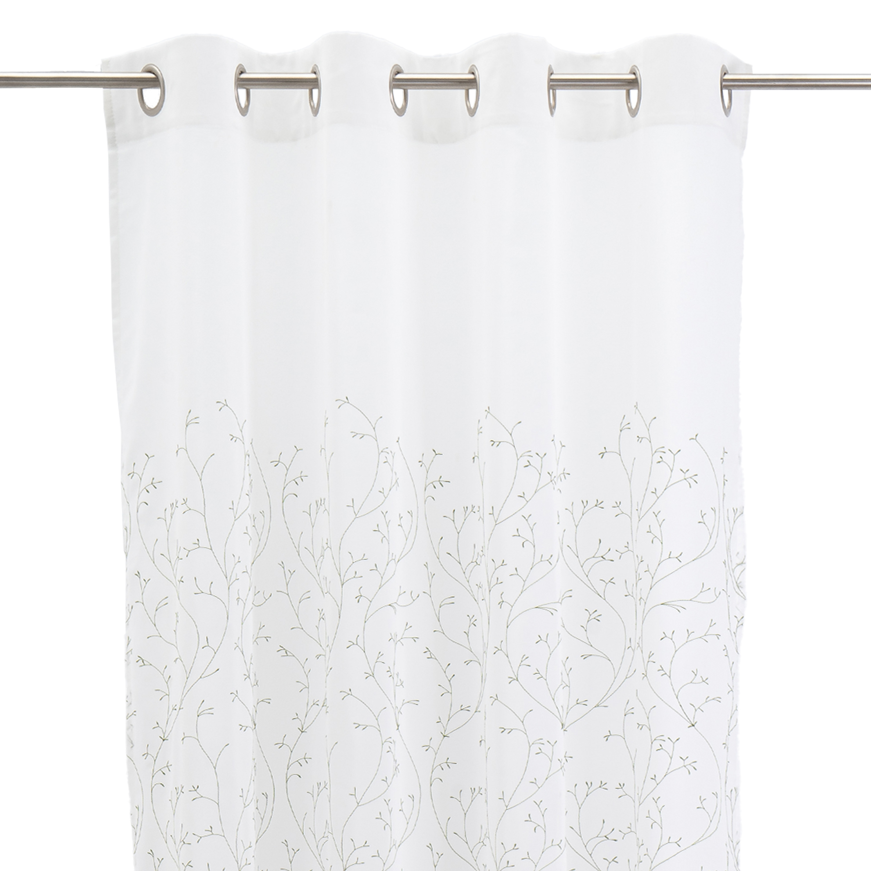 VISILLO FAUX SILK BORDADO GROW VERDE 140 X 260 CM 2