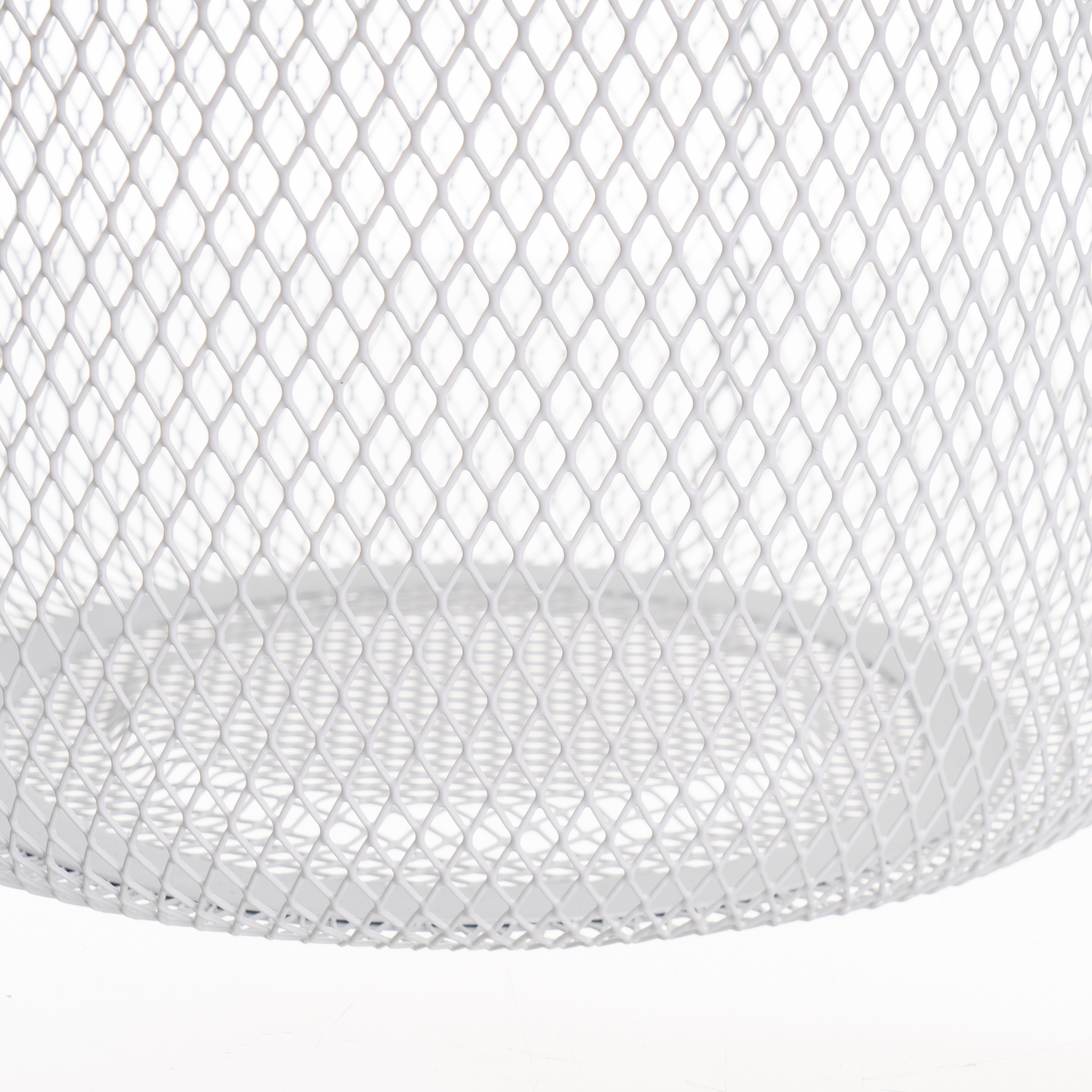 CESTA CON ASA METAL-MADERA 26 X 26 X 18 CM BLANCA 5