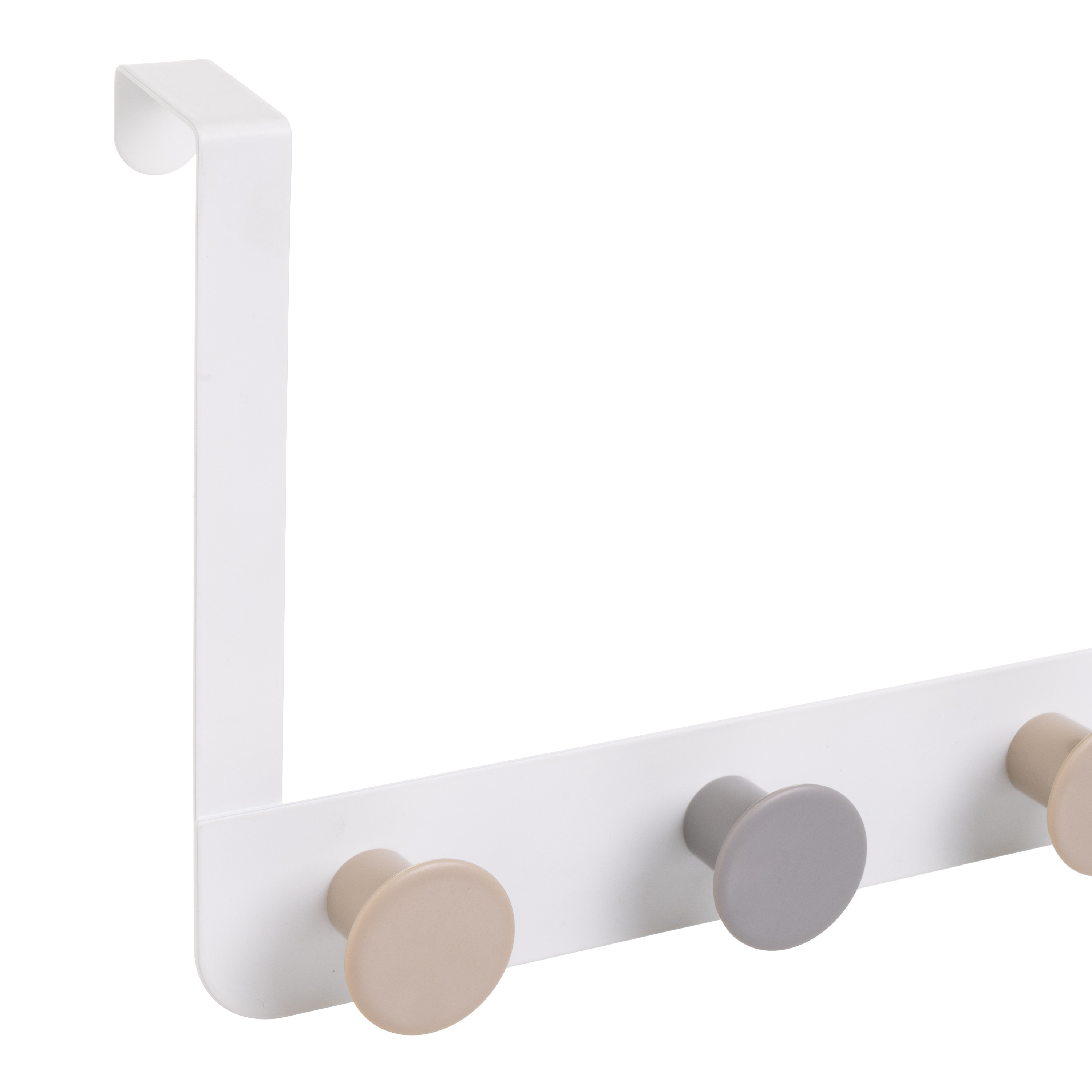 PERCHA PUERTA 3 GANCHOS METAL BLANCO 30 X 3 X 20 C 2