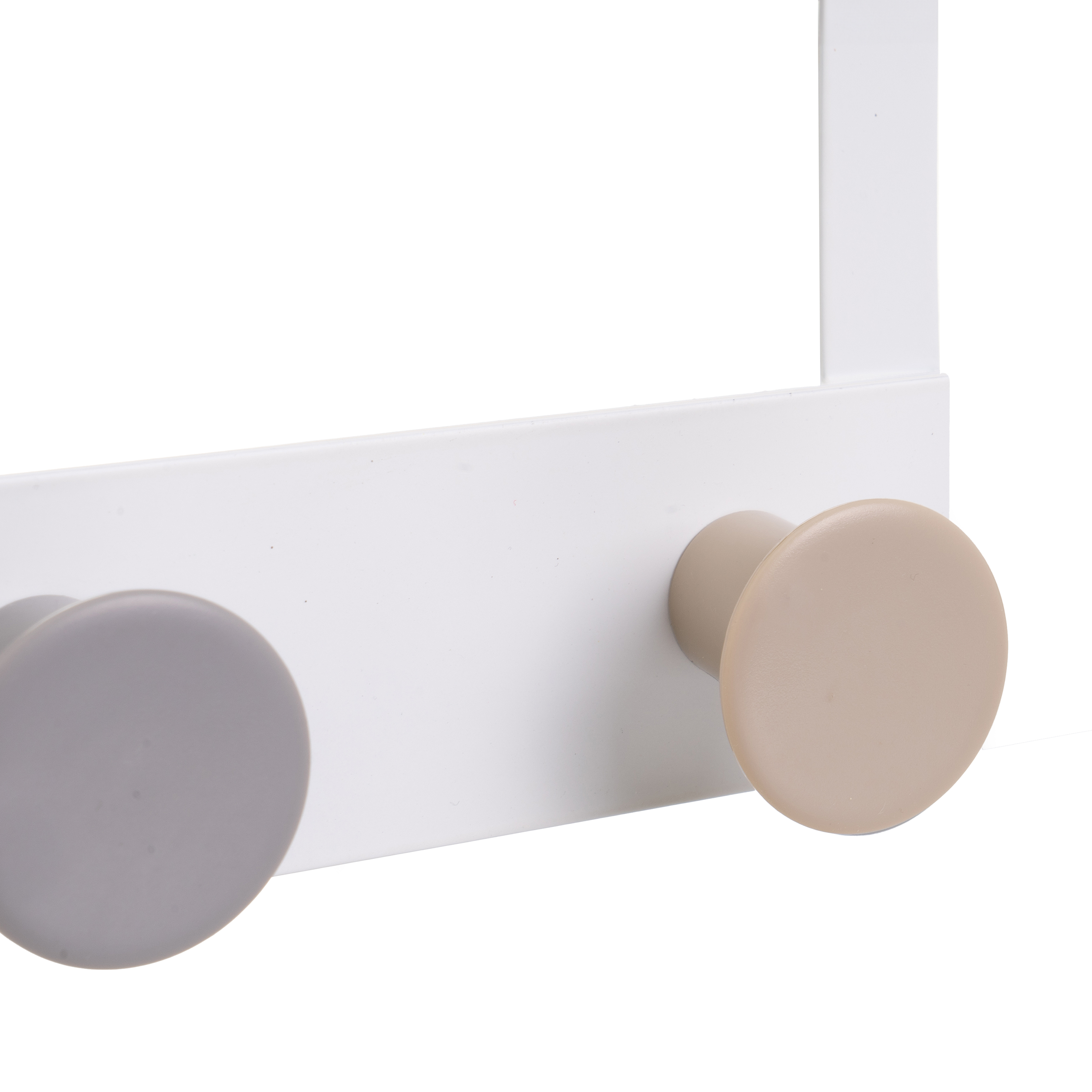 PERCHA PUERTA 3 GANCHOS METAL BLANCO 30 X 3 X 20 C 3