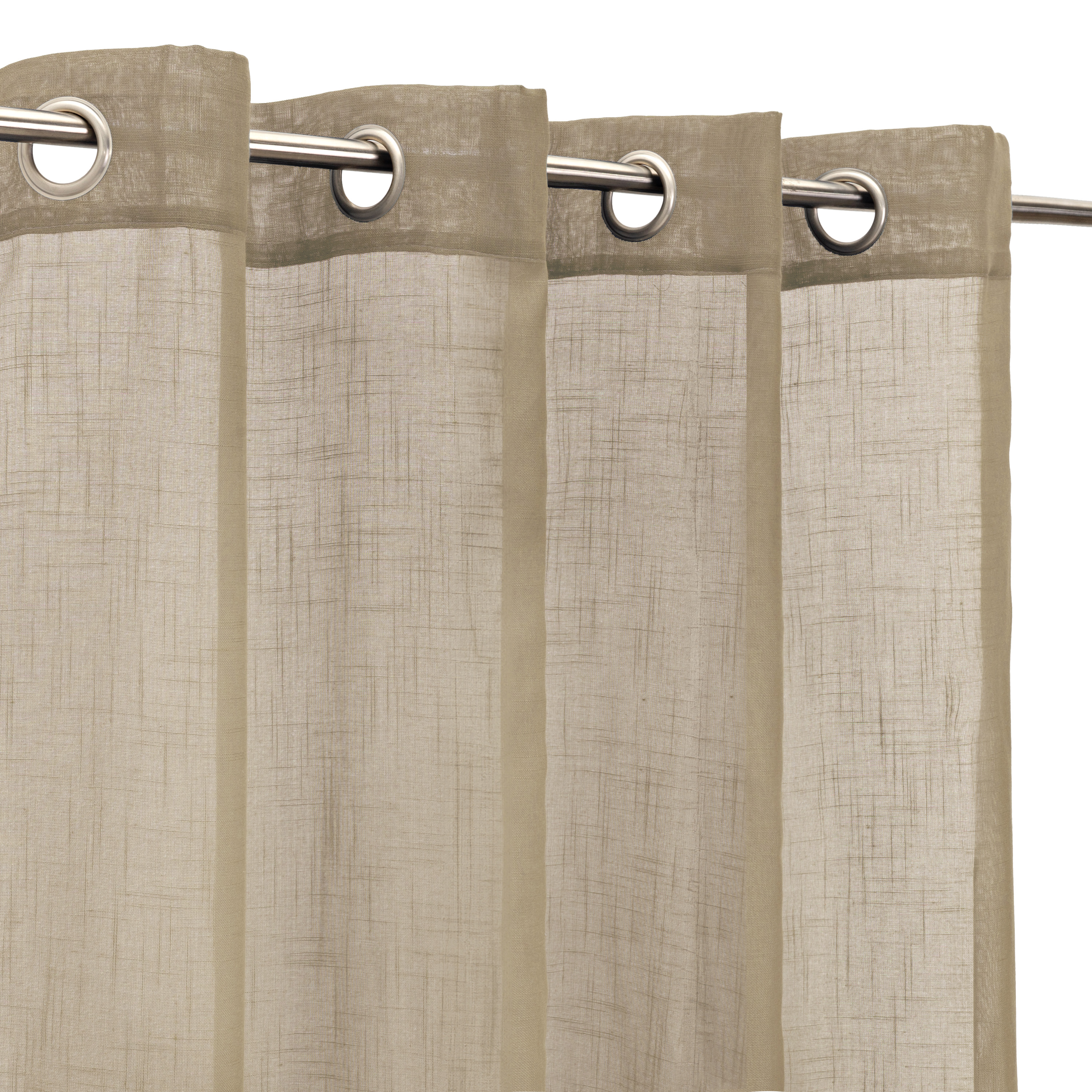 VISILLO TEÑIDO AURA POLIÉSTER BEIGE 140 X 260 CM 5