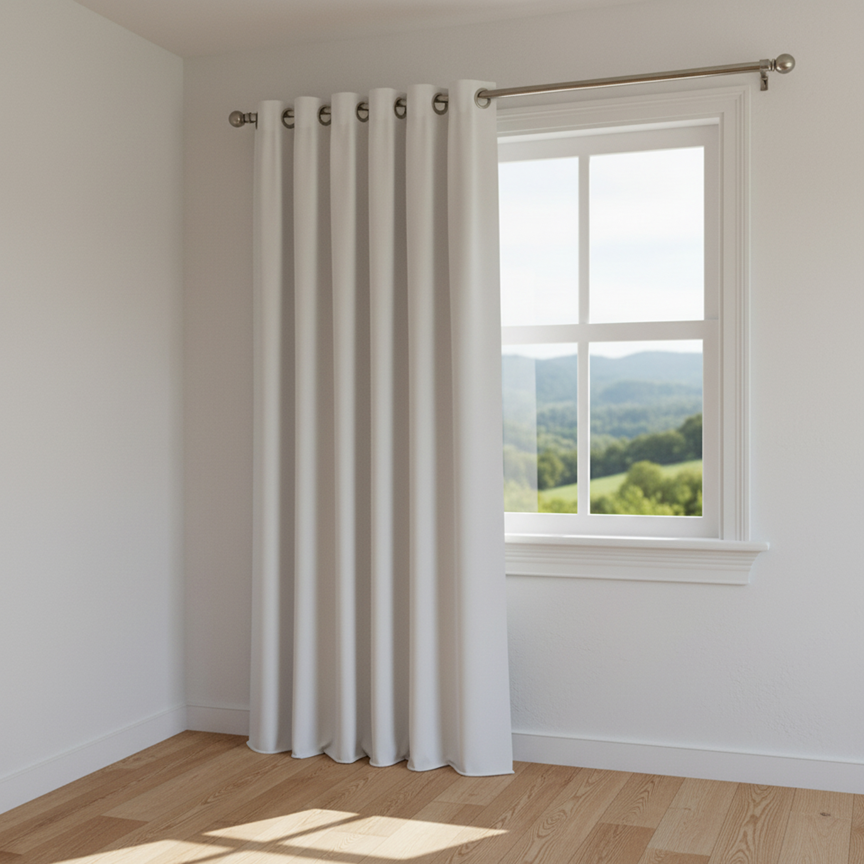 CORTINA LONETA MAGIC POLIÉSTER BLANCO 140 X 260 CM