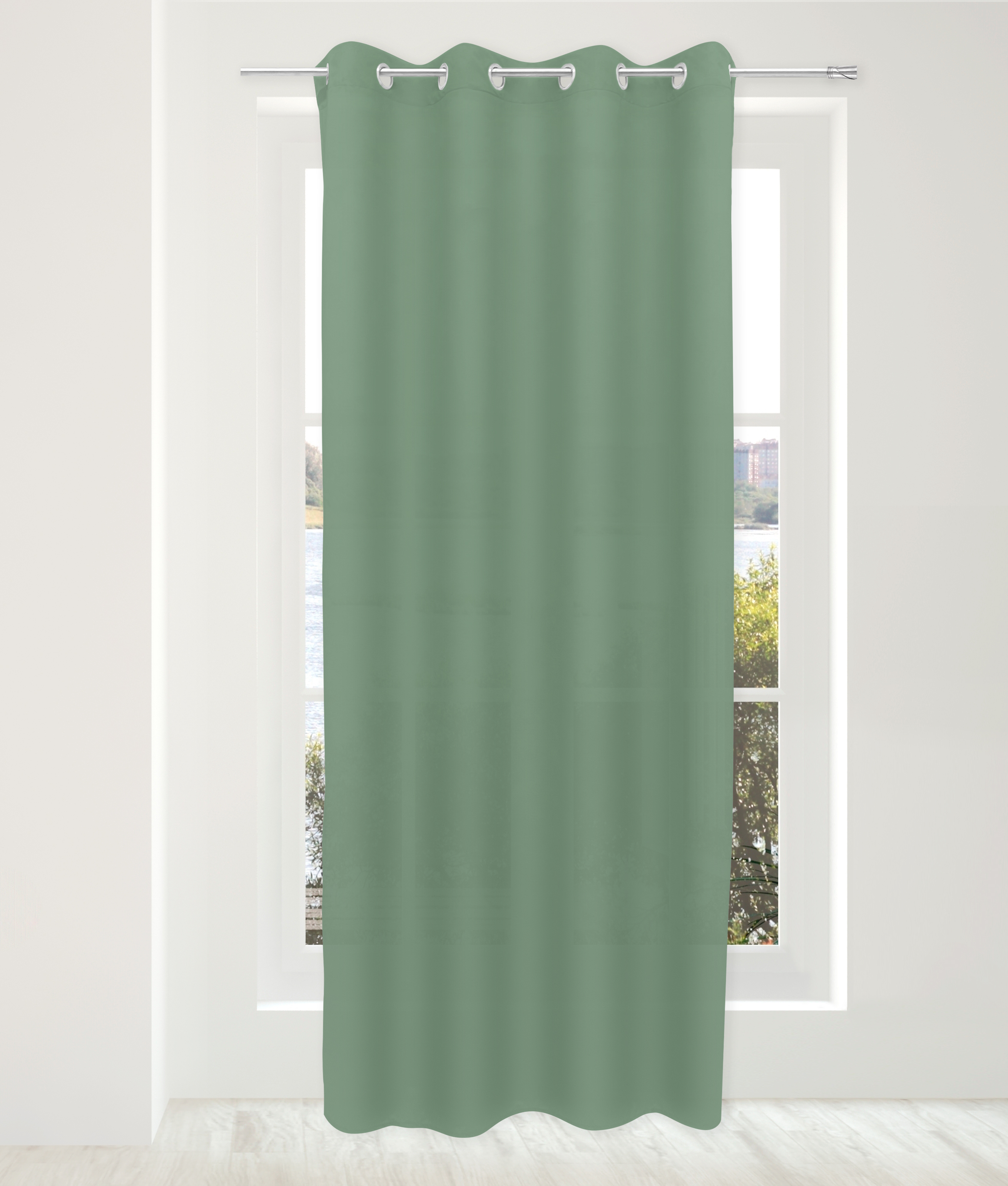 CORTINA LONETA MAGIC POLIÉSTER VERDE 140 X 260 CM 2