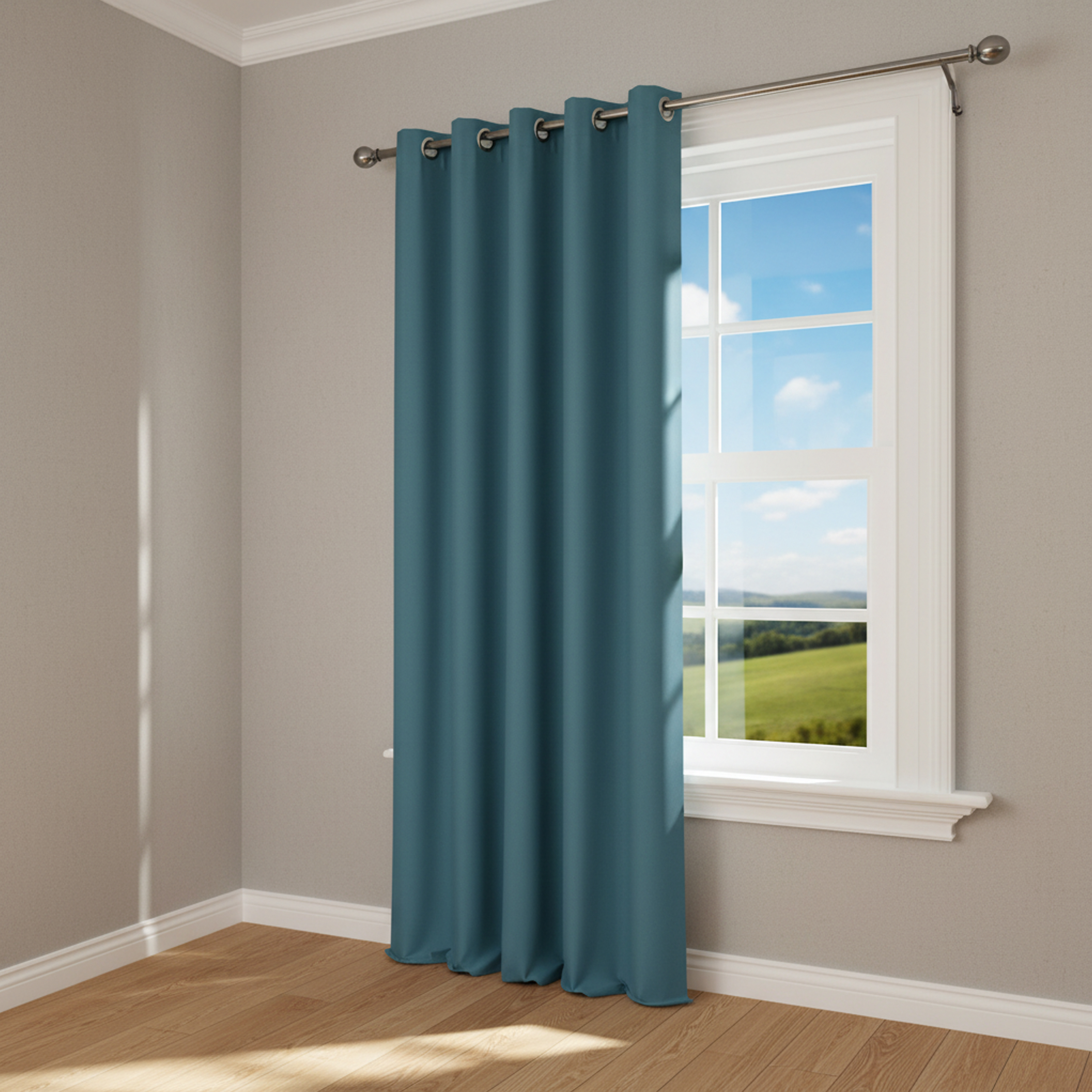 CORTINA LONETA MAGIC POLIÉSTER AZUL 140 X 260 CM