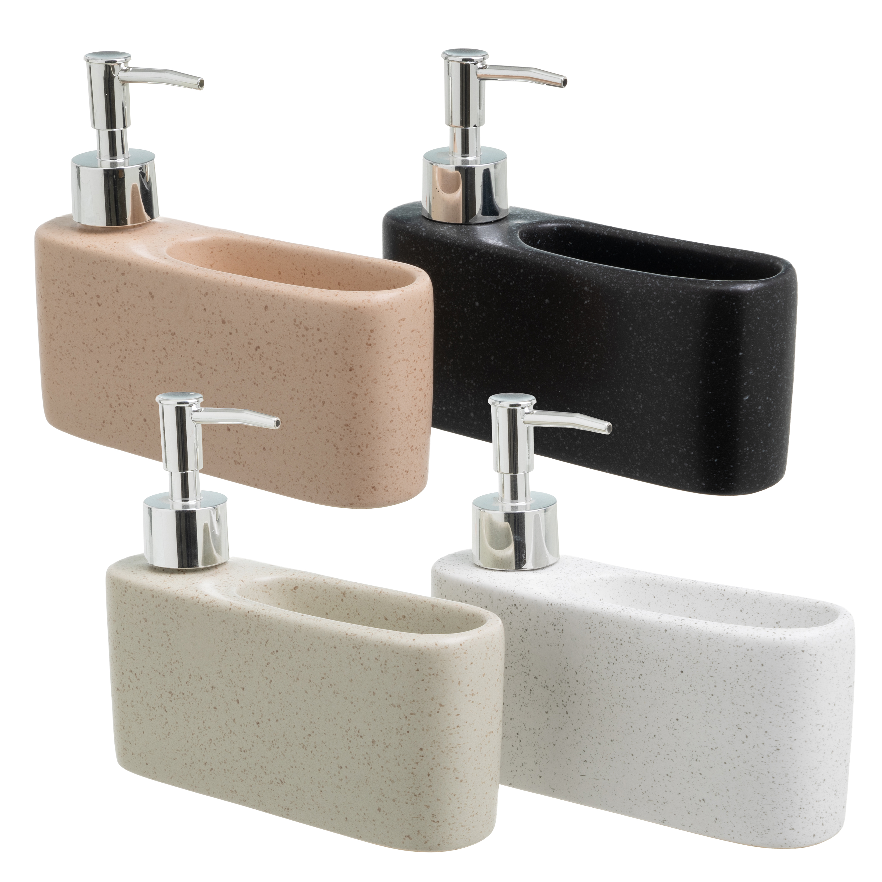 DISPENSADOR COCINA  CERÁMICA 16 X 5 X 14 CM  NEGRO