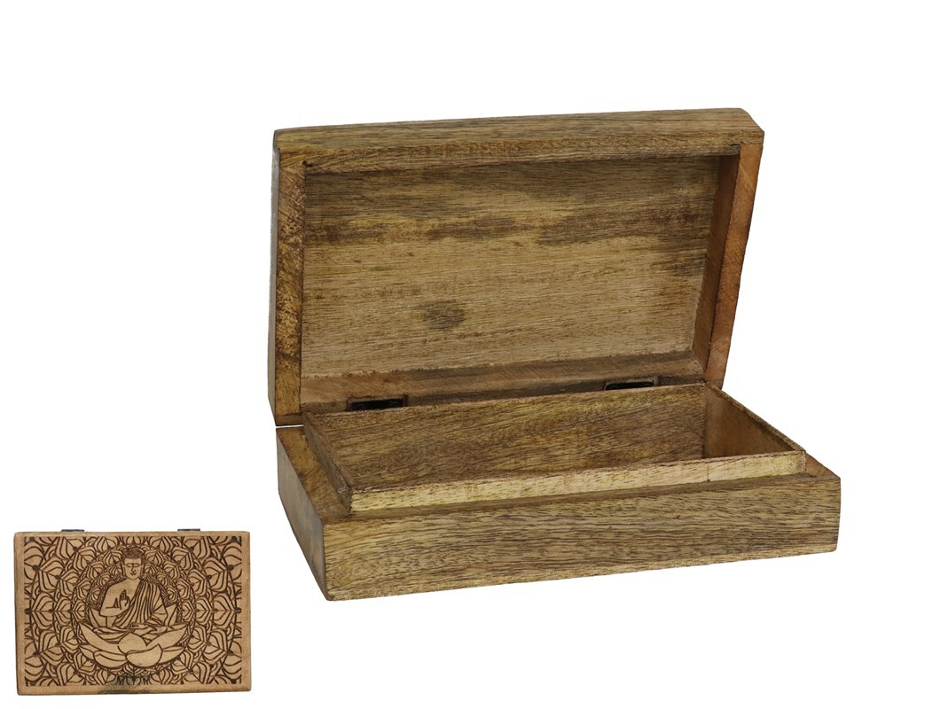 CAJA TALLADA BUDA 21X13X6CM