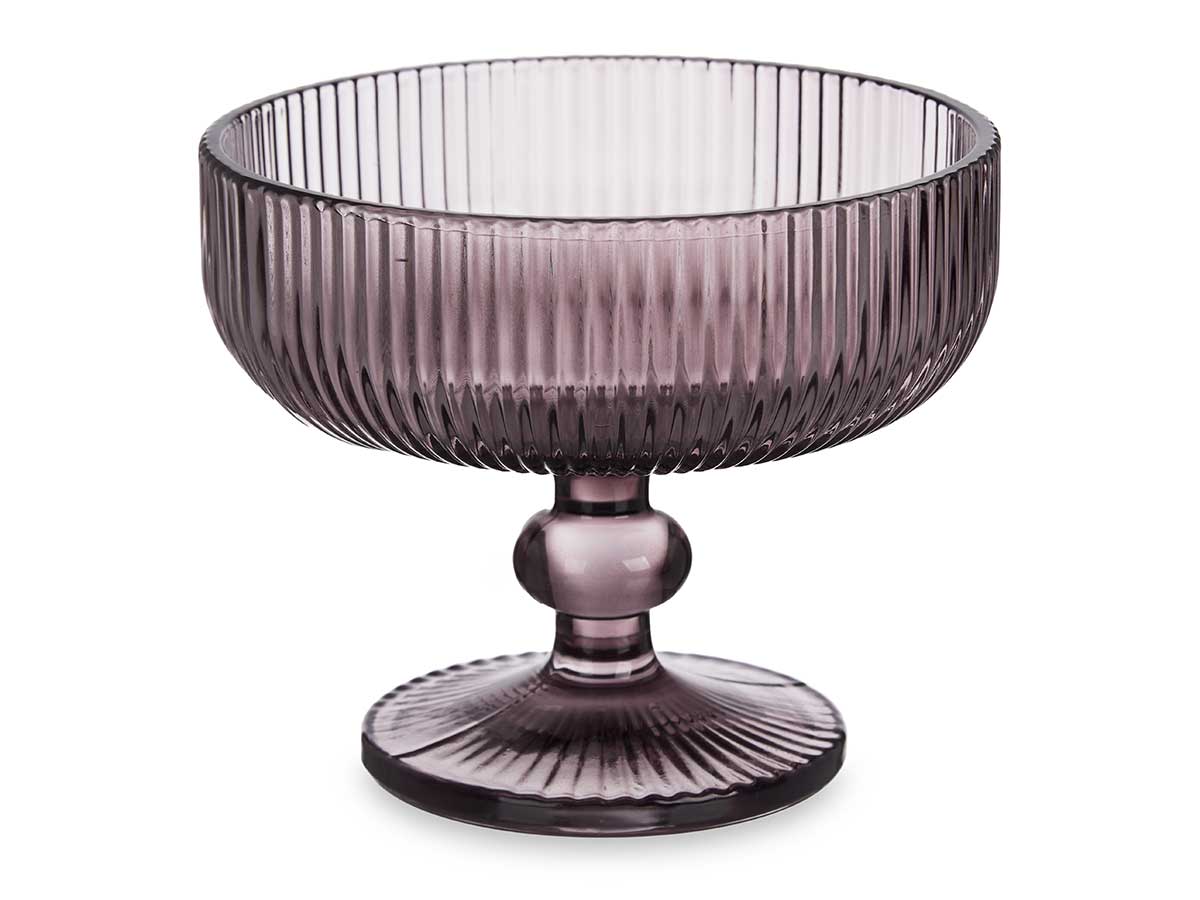 Copa helado rosa rayas 310ml 12x12x9.8cm 2