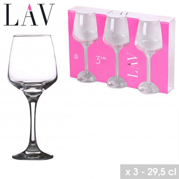 LAV - LAL - VASO DE VINO X3 29,5CL