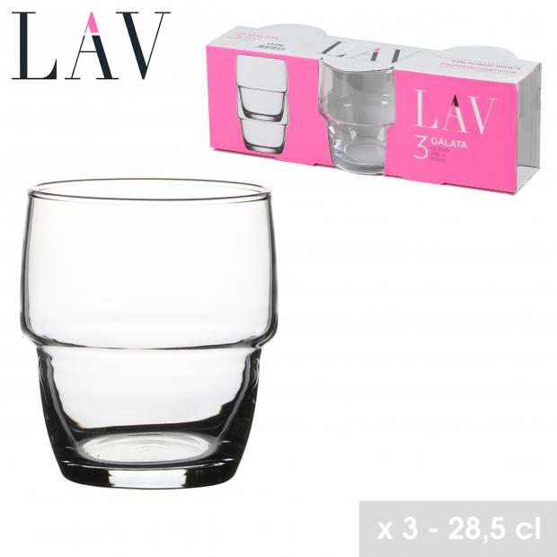 LAV "GALATA" GOBELET EMPILABLE X3 28,5CL