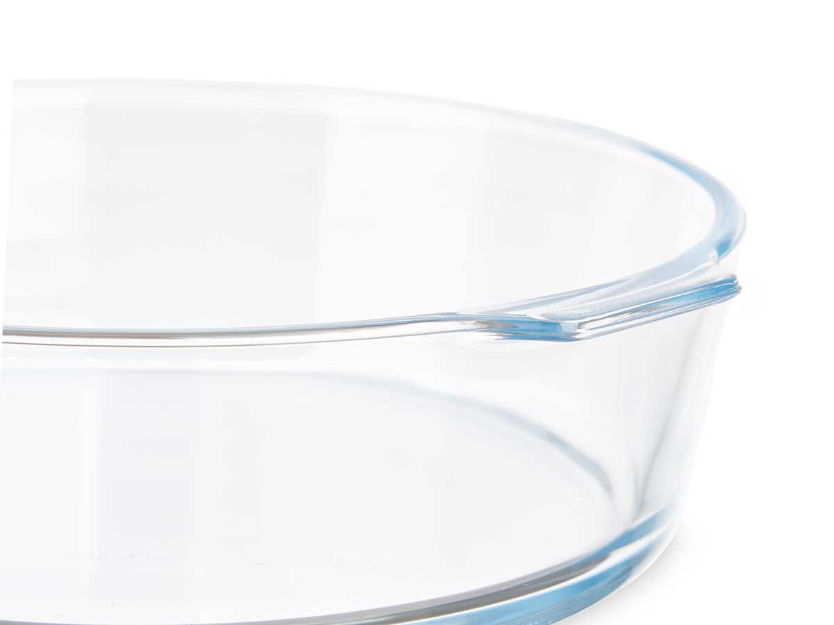 Bandeja borosilicato redonda asas 1600ml 21x23x6cm 4