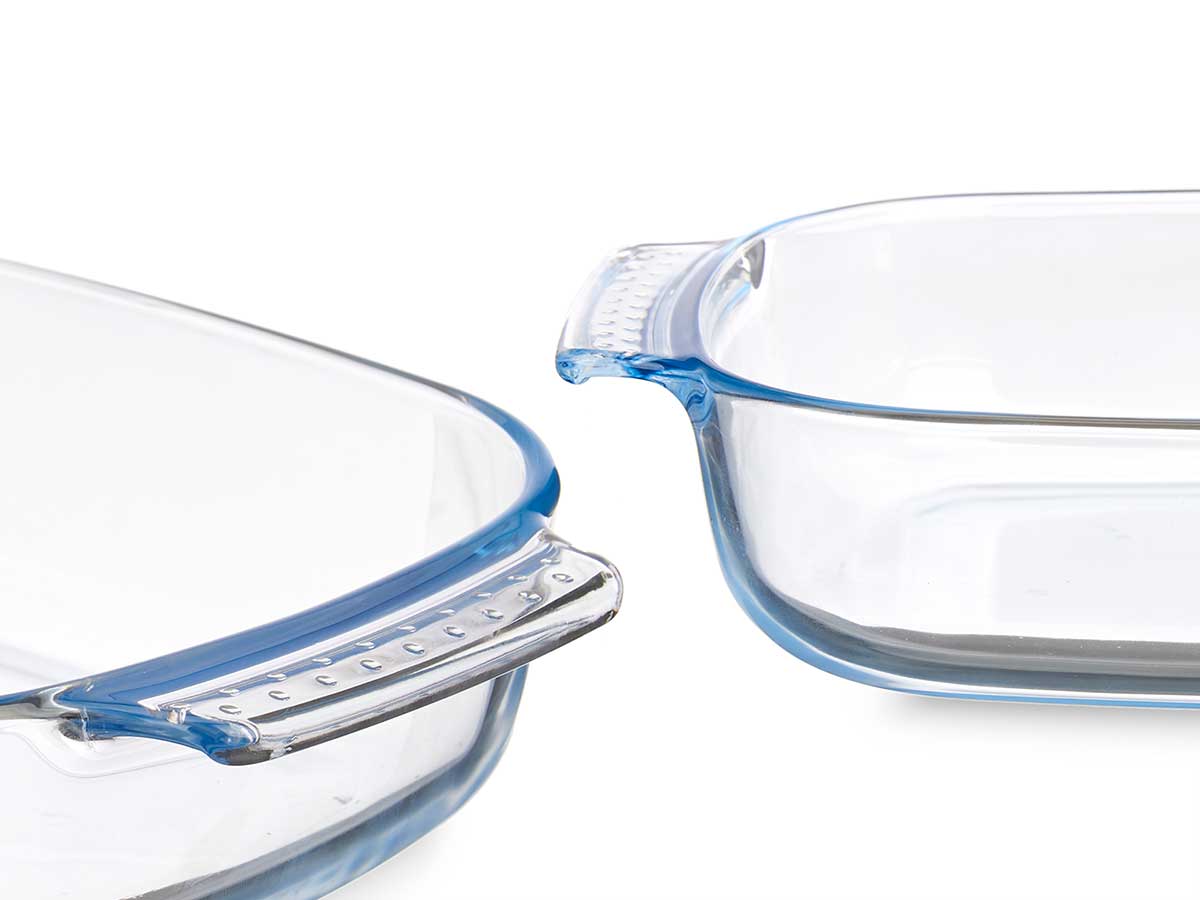 Bandeja borosilicato rectangular asas 2000ml 19.6x 4