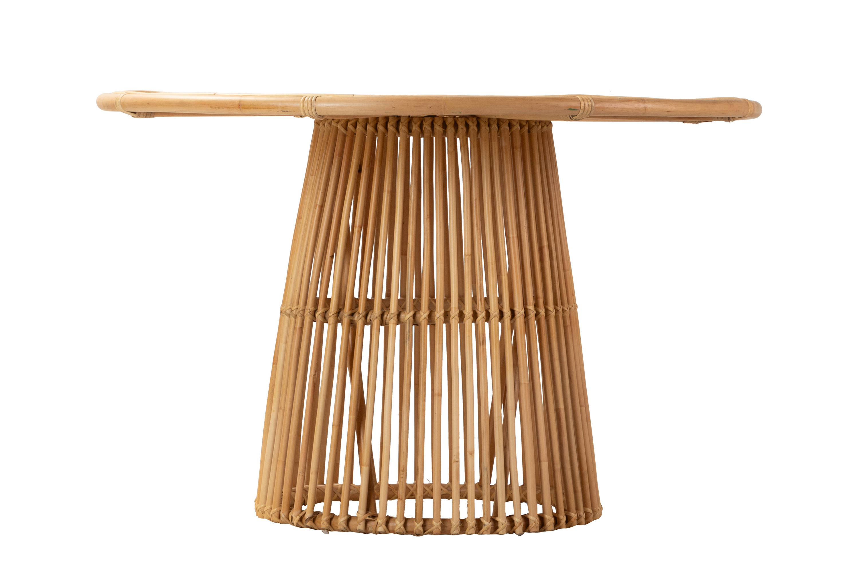 MESA COMEDOR BAMBU NATURAL 120x120x77 CM 3