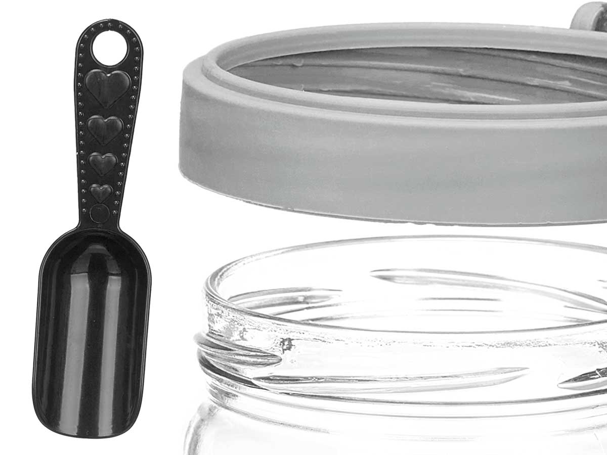 Bote multiuso 425ml gris 8.5x11x11cm 4