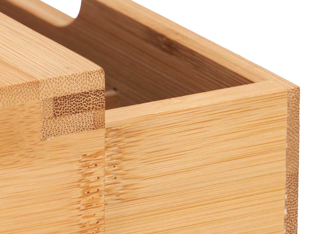 Portacapsulas cafe bambu 30x30x10cm 3