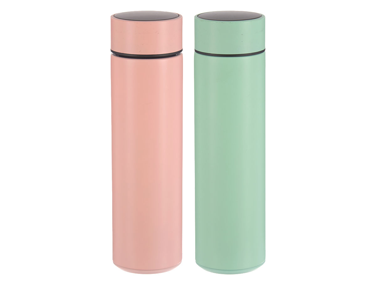 TERMO TERMOMETRO DIGITAL 450ML ROSA 6.5X6.5X22.5CM 2