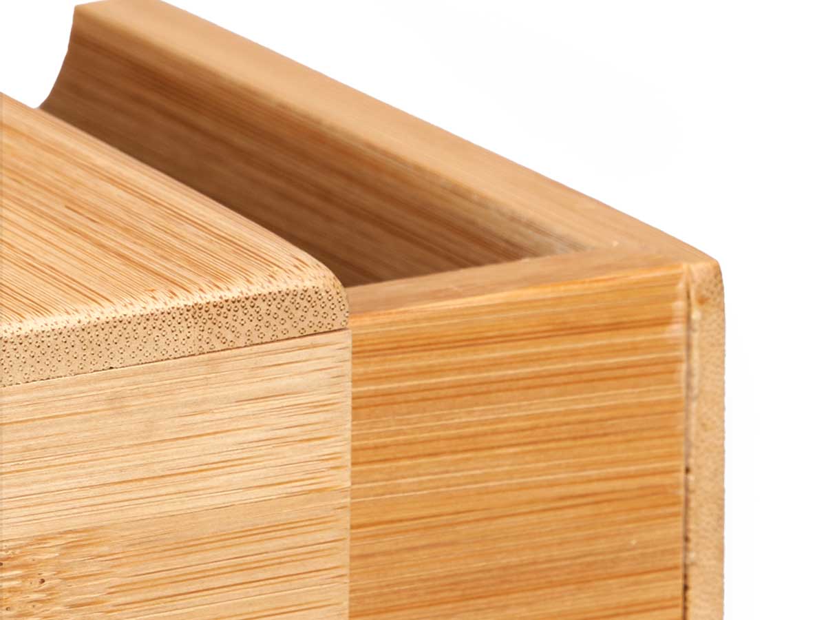 Caja bambu cuadrada cajon 30x30x10cm 4