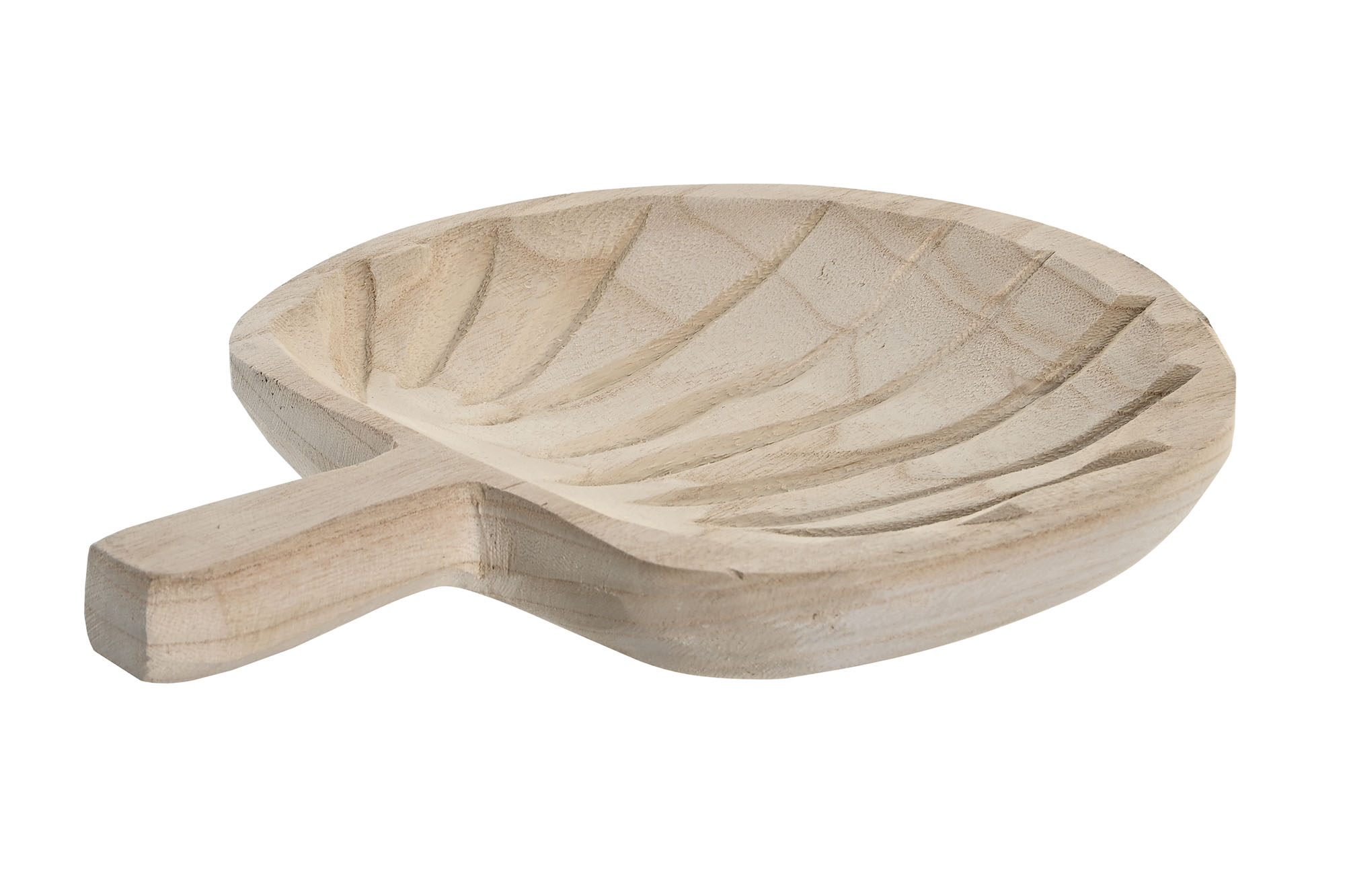 CENTRO MESA PAULOWNIA 29X23X4CM HOJA NATURAL