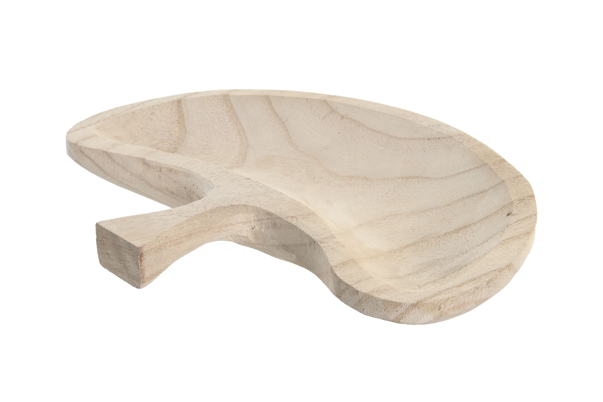 CENTRO MESA PAULOWNIA 45X18X3CM HOJA NATURAL
