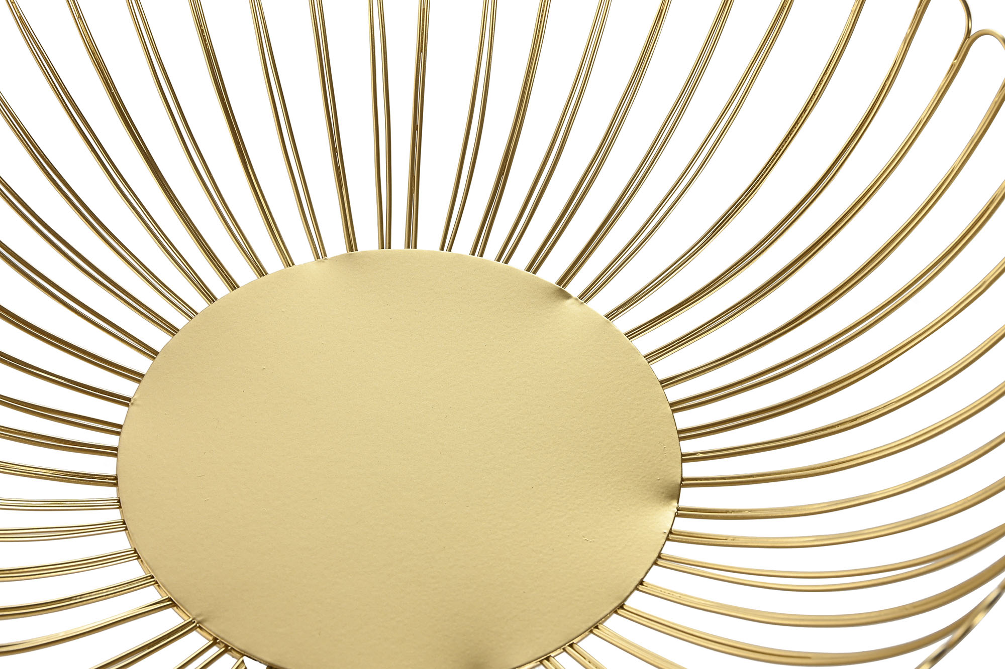 CENTRO MESA METAL 32X32X8,5 BRILLANTE DORADO 2