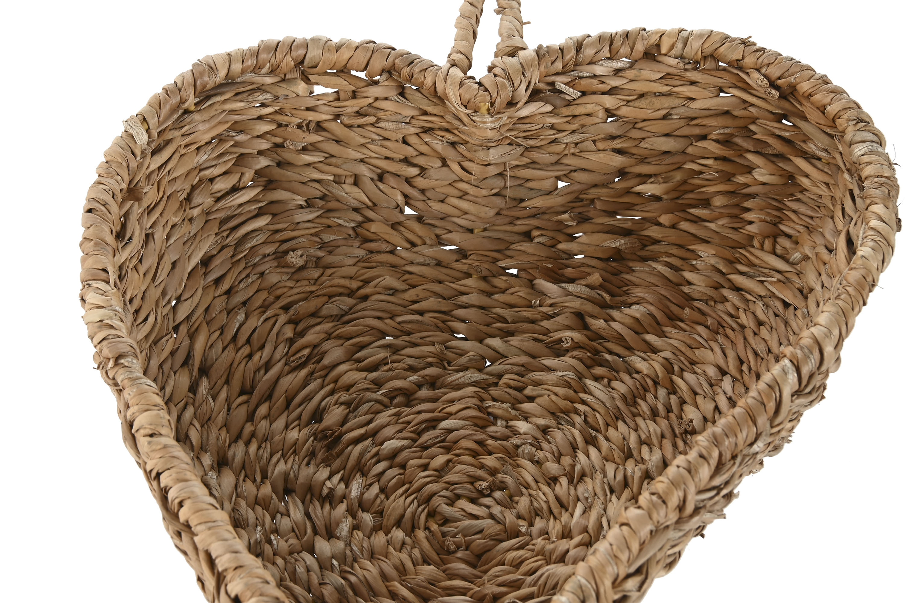 CENTRO MESA SEAGRASS METAL 28X24X6CM MANZANA 3