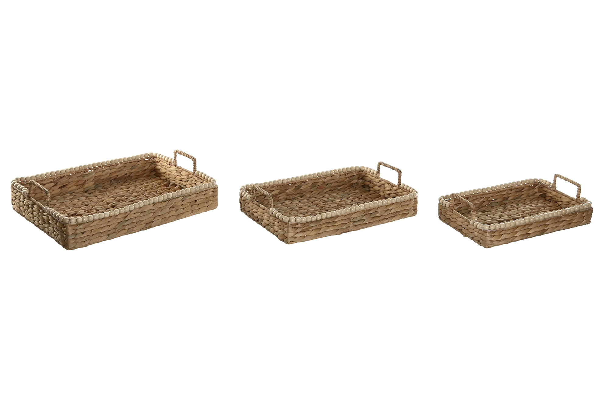 BANDEJA JACINTO DE AGUA MADERA 33X22X11CM