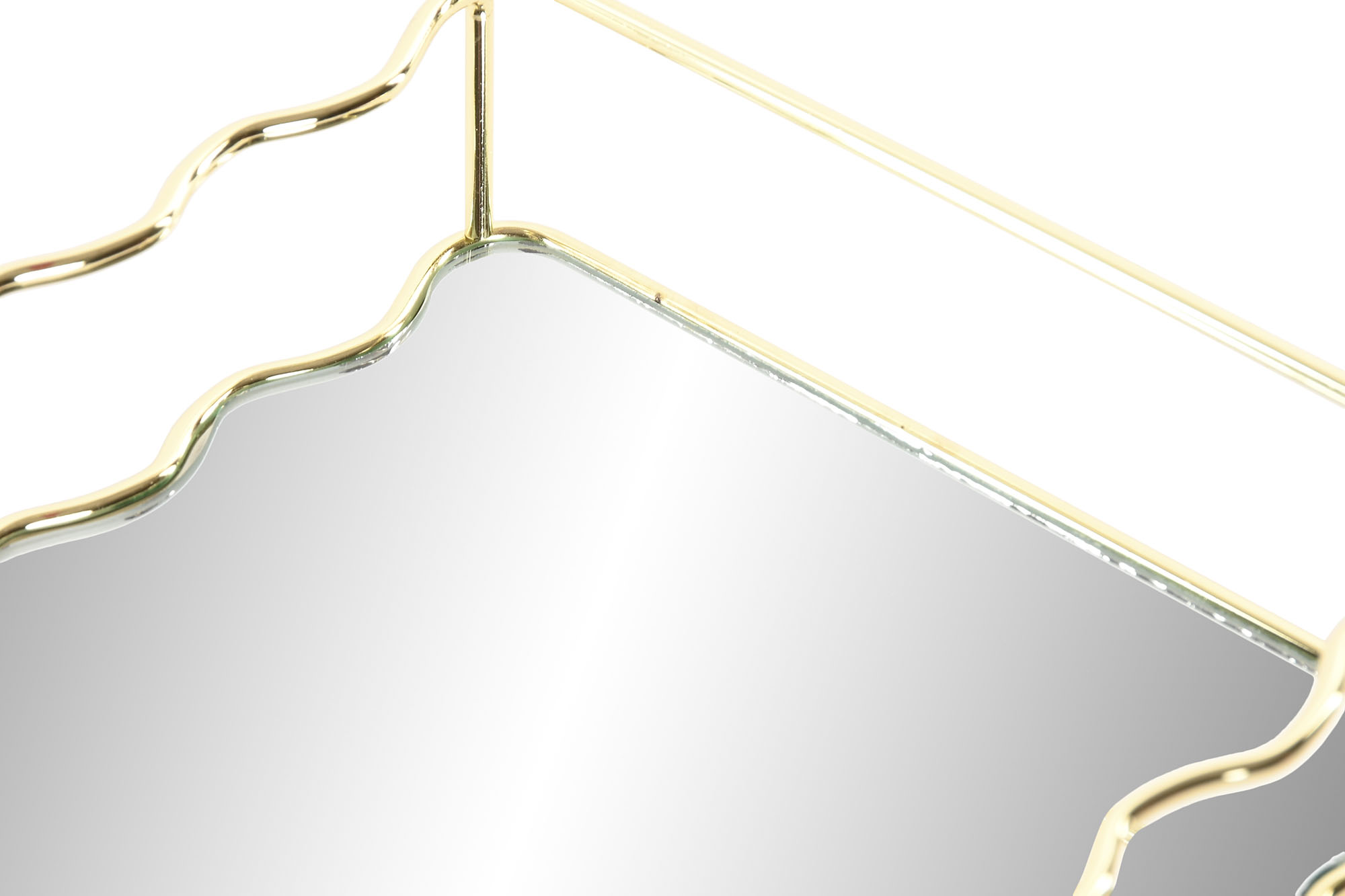 BANDEJA METAL ESPEJO 30X18X5 DORADO 3