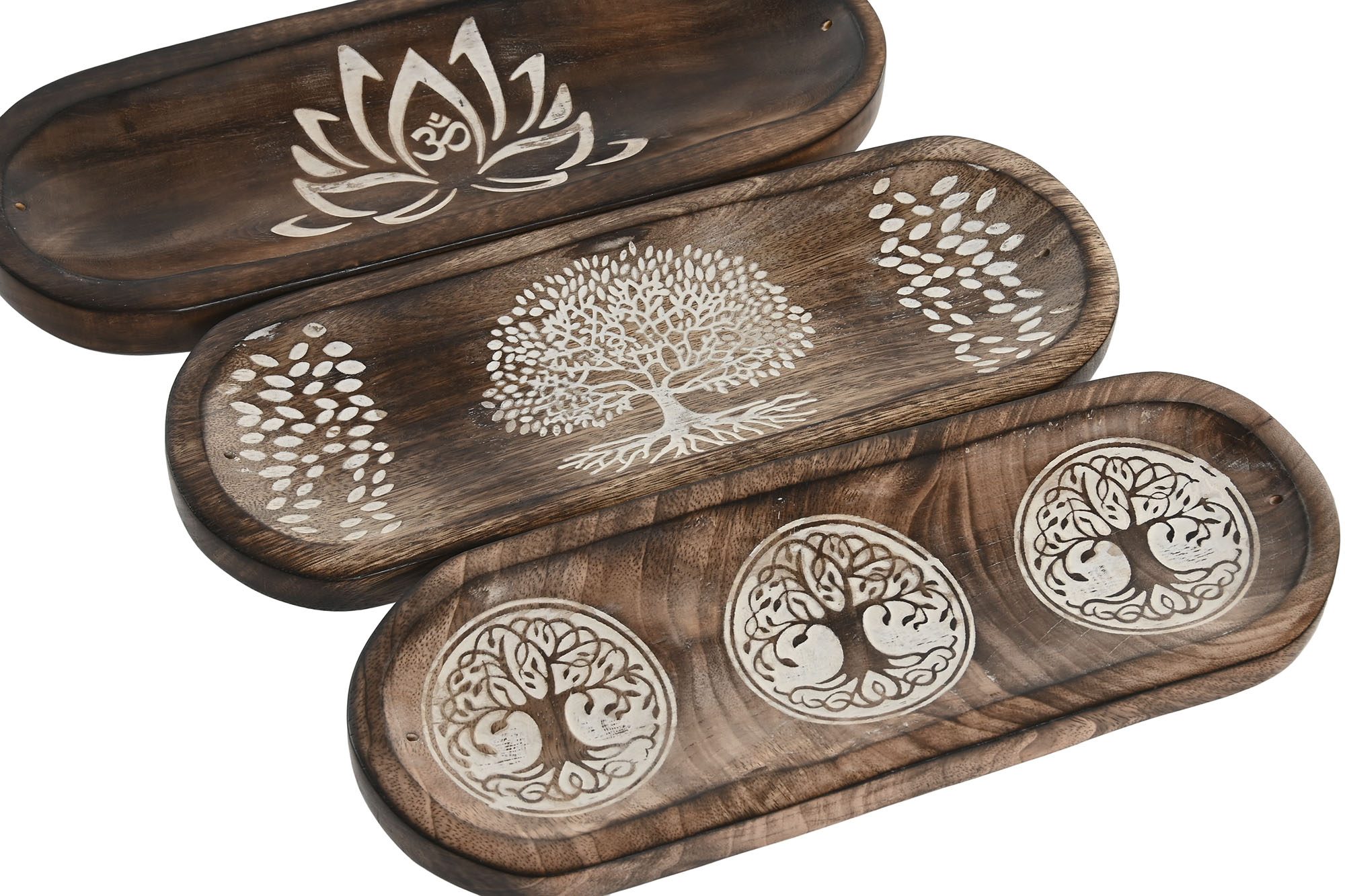 BANDEJA VACIABOLSILLOS MANGO 28X10X3CM ARBOL VIDA 2