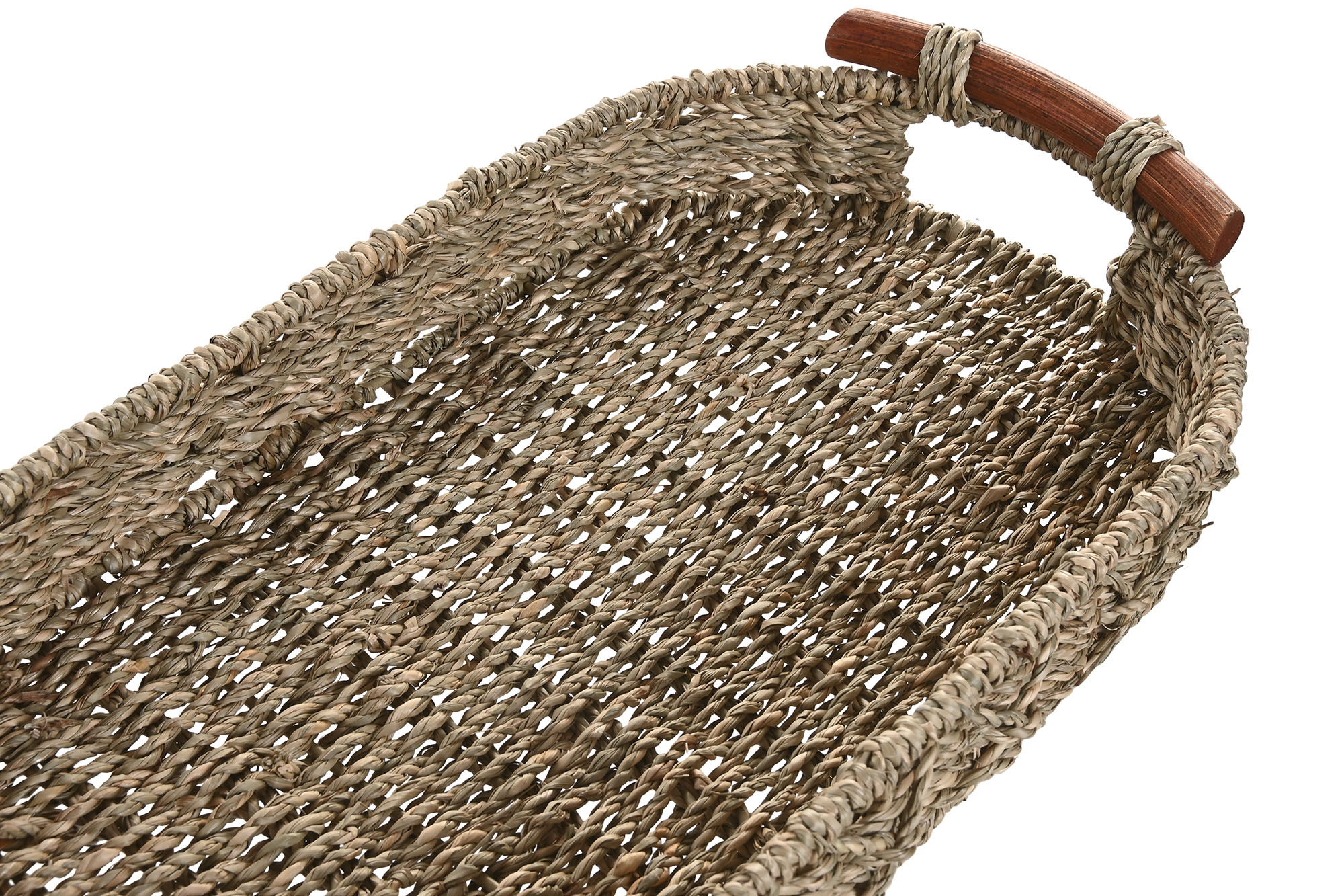 CENTRO MESA SEAGRASS MADERA 51X28X9CM NATURAL