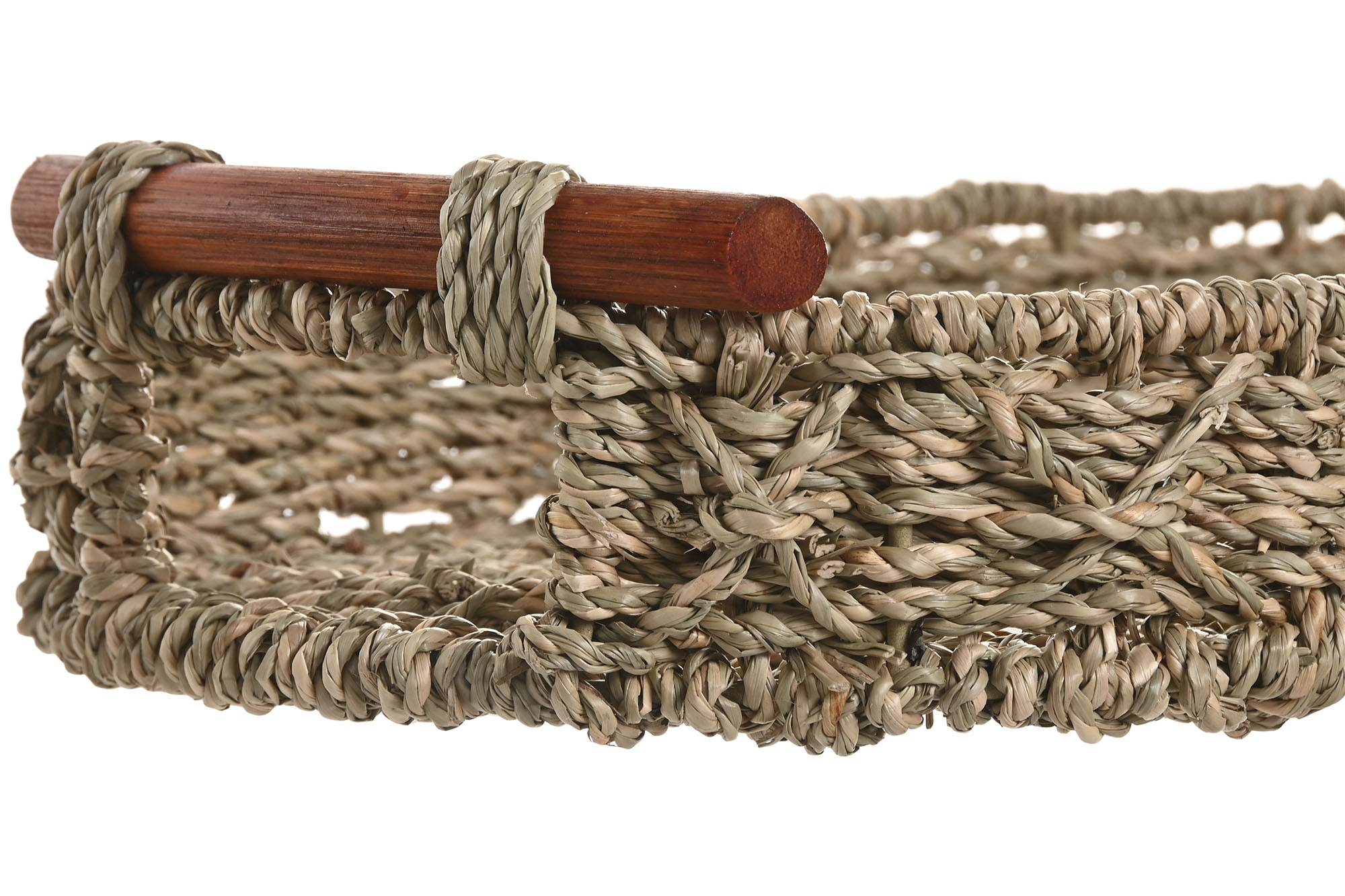 CENTRO MESA SEAGRASS MADERA 45X23X6CM NATURAL 3