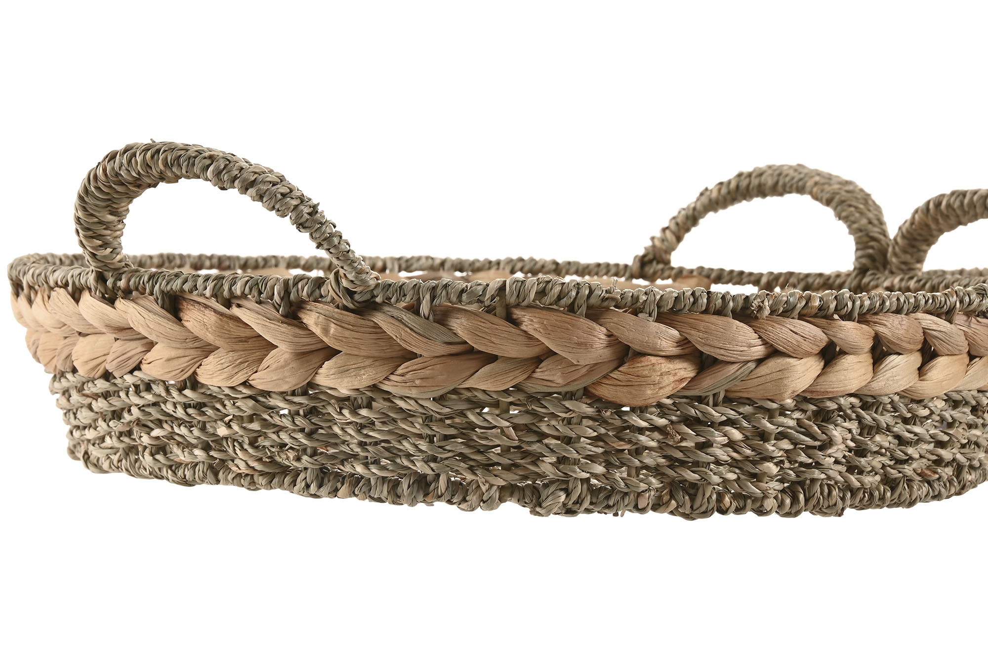 BANDEJA DECORACION SEAGRASS 40X40X12CM 2