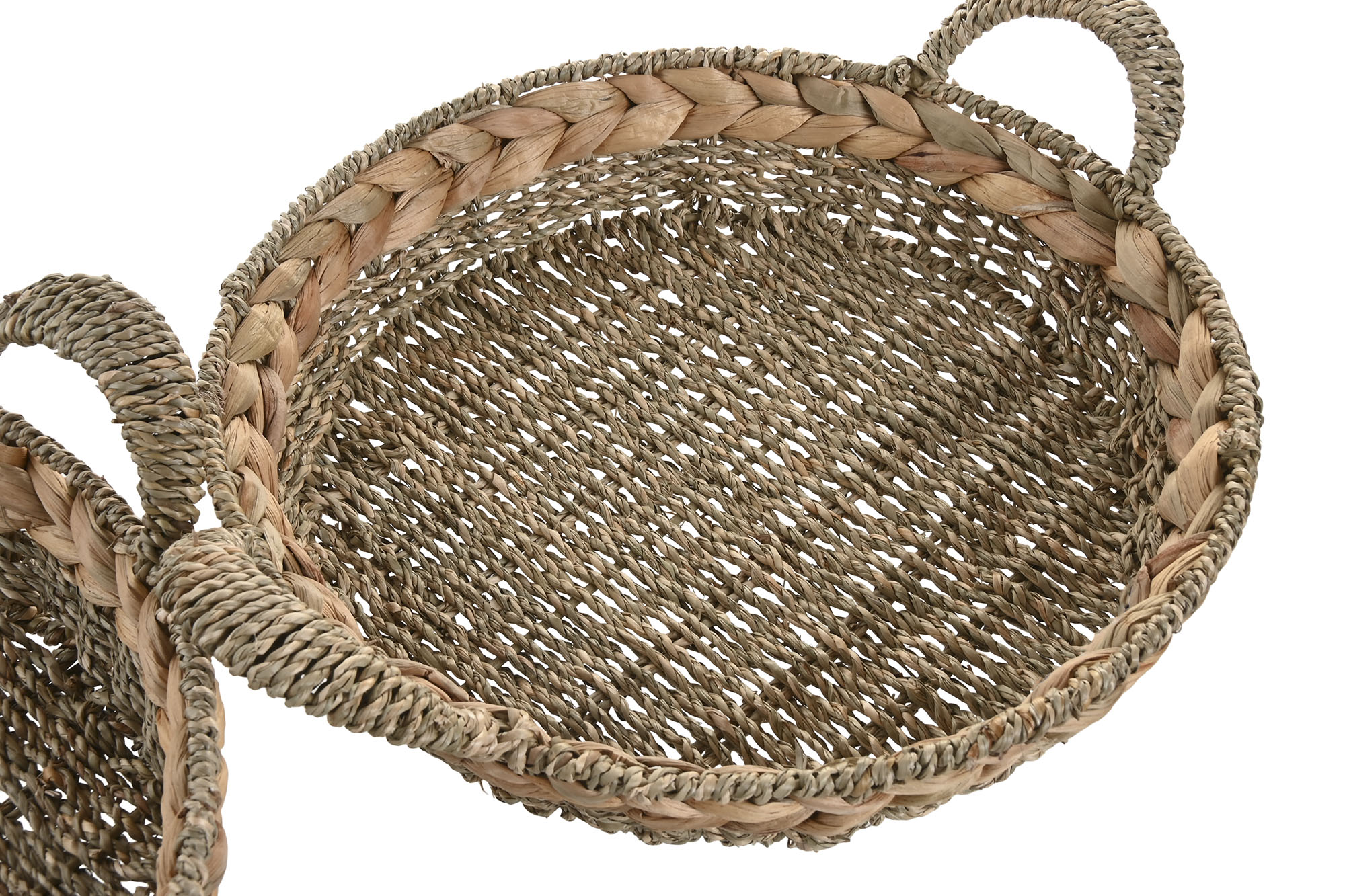 BANDEJA DECORACION SEAGRASS 35X35X11CM 3