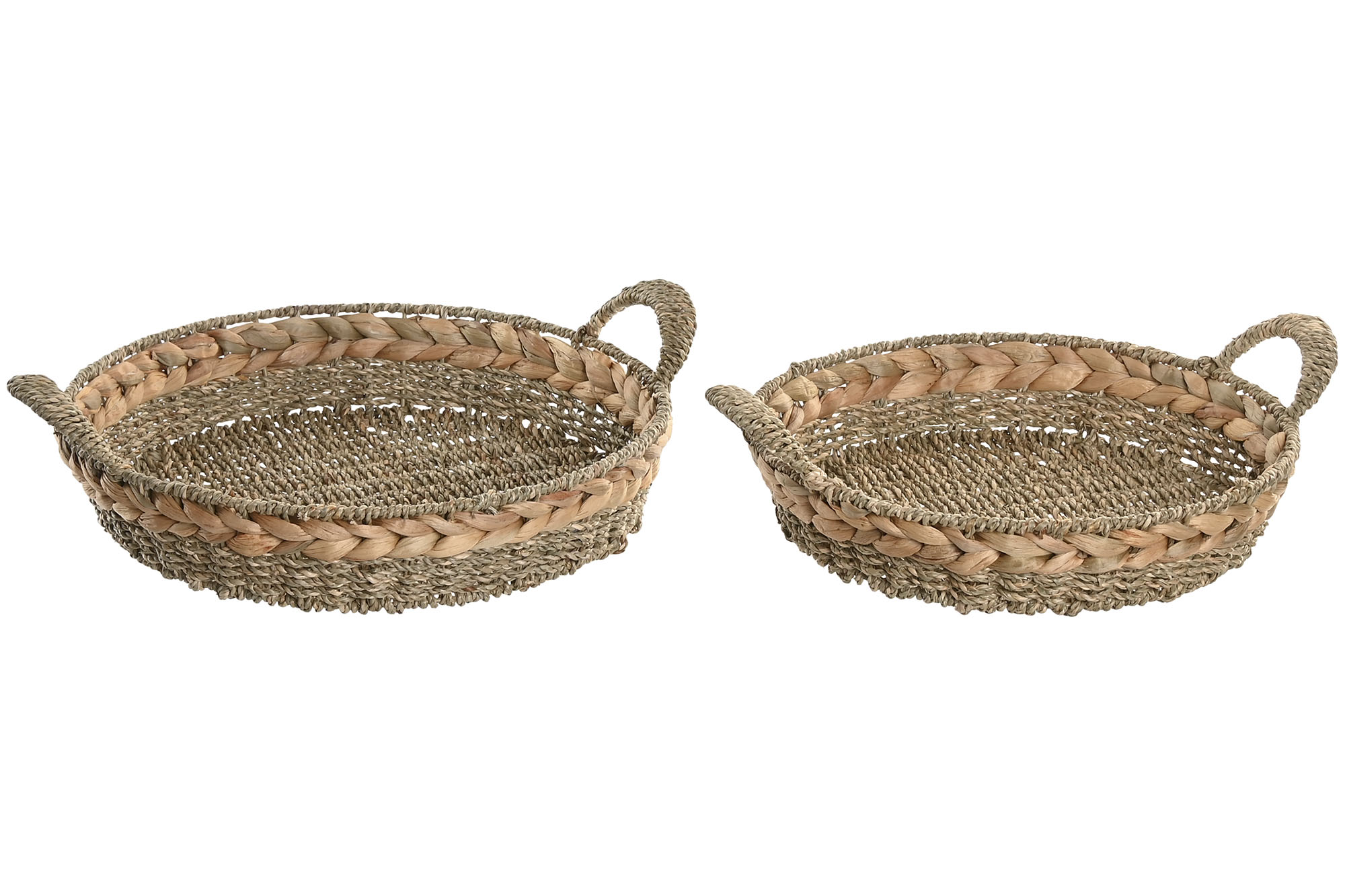 BANDEJA DECORACION SEAGRASS 40X40X12CM