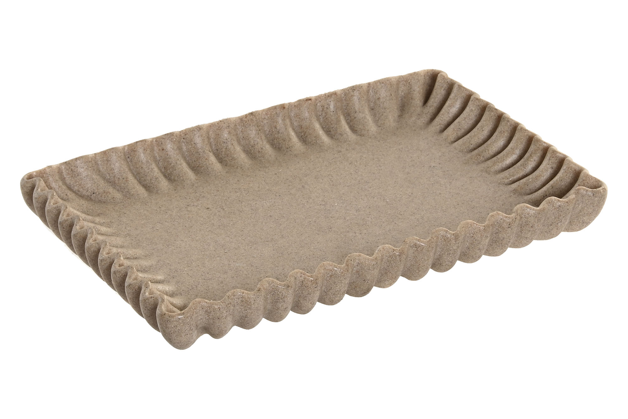BANDEJA RESINA 28X18X3 BEIGE