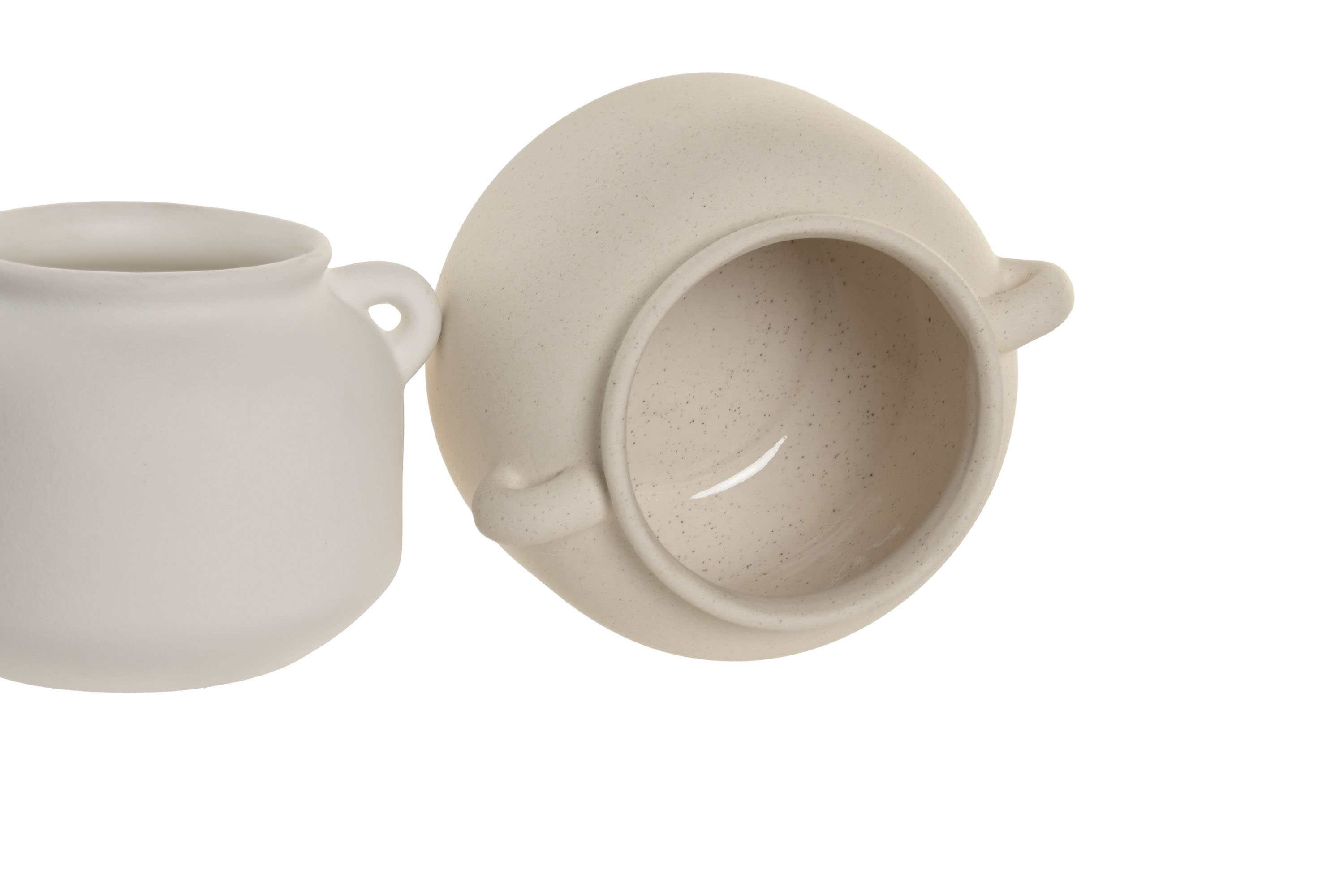 VACIABOLSILLOS CERAMICA 15X13X10CM BEIGE 3