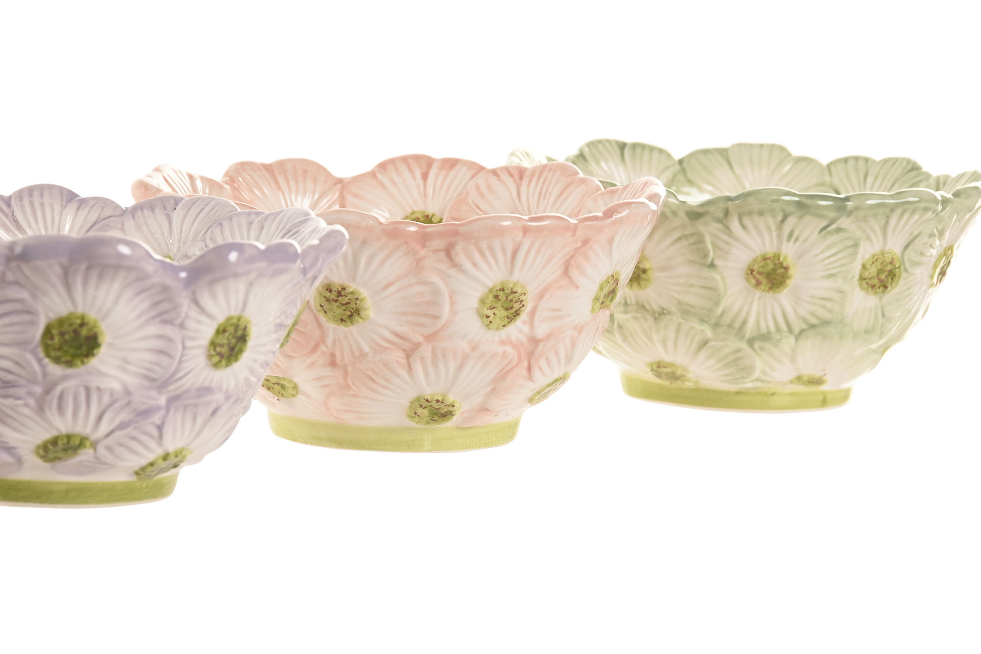 BANDEJA VACIABOLSILLOS CERAMICA 13,5X13,5X6CM ROSA 2