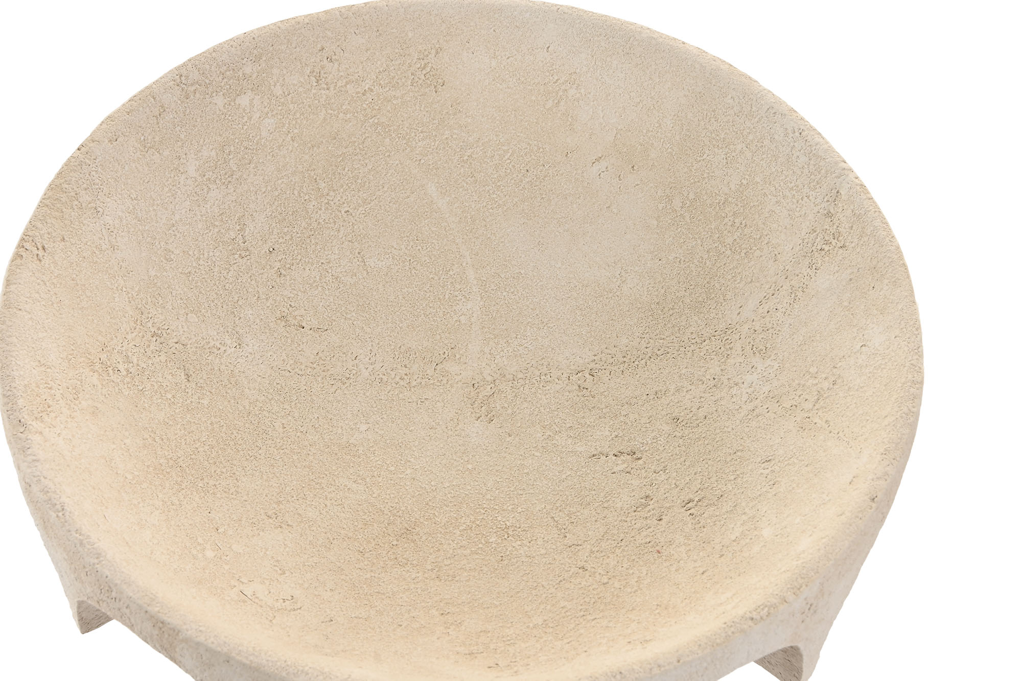 CENTRO MESA CEMENTO 26X26X7 CREMA 2