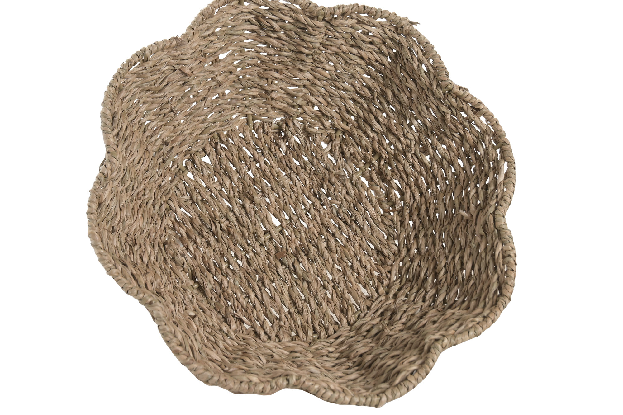 CENTRO MESA  SEAGRASS METAL 36X36X12 NATURAL 2