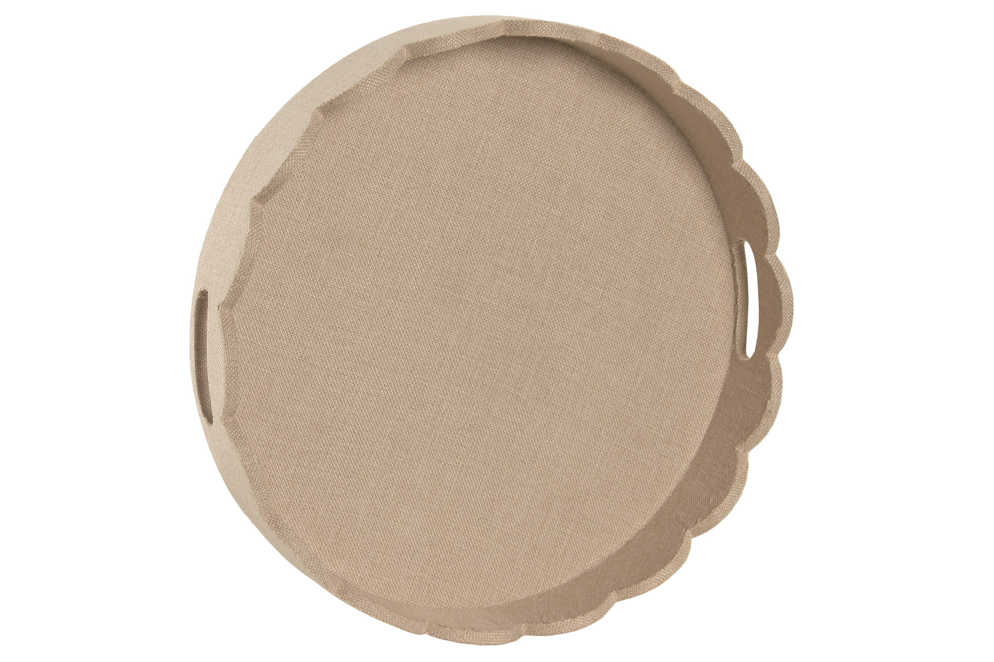 BANDEJA LINO MDF 39X6,5X39 TAPIZADO BEIGE 3