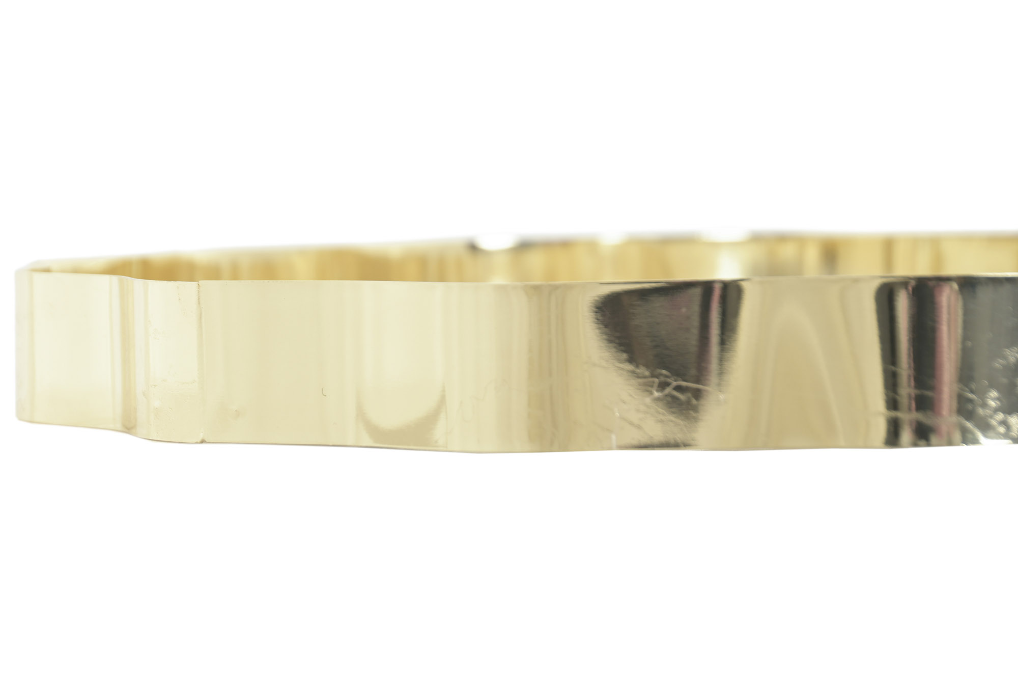 BANDEJA METAL ESPEJO 35X35X3 DORADO 3