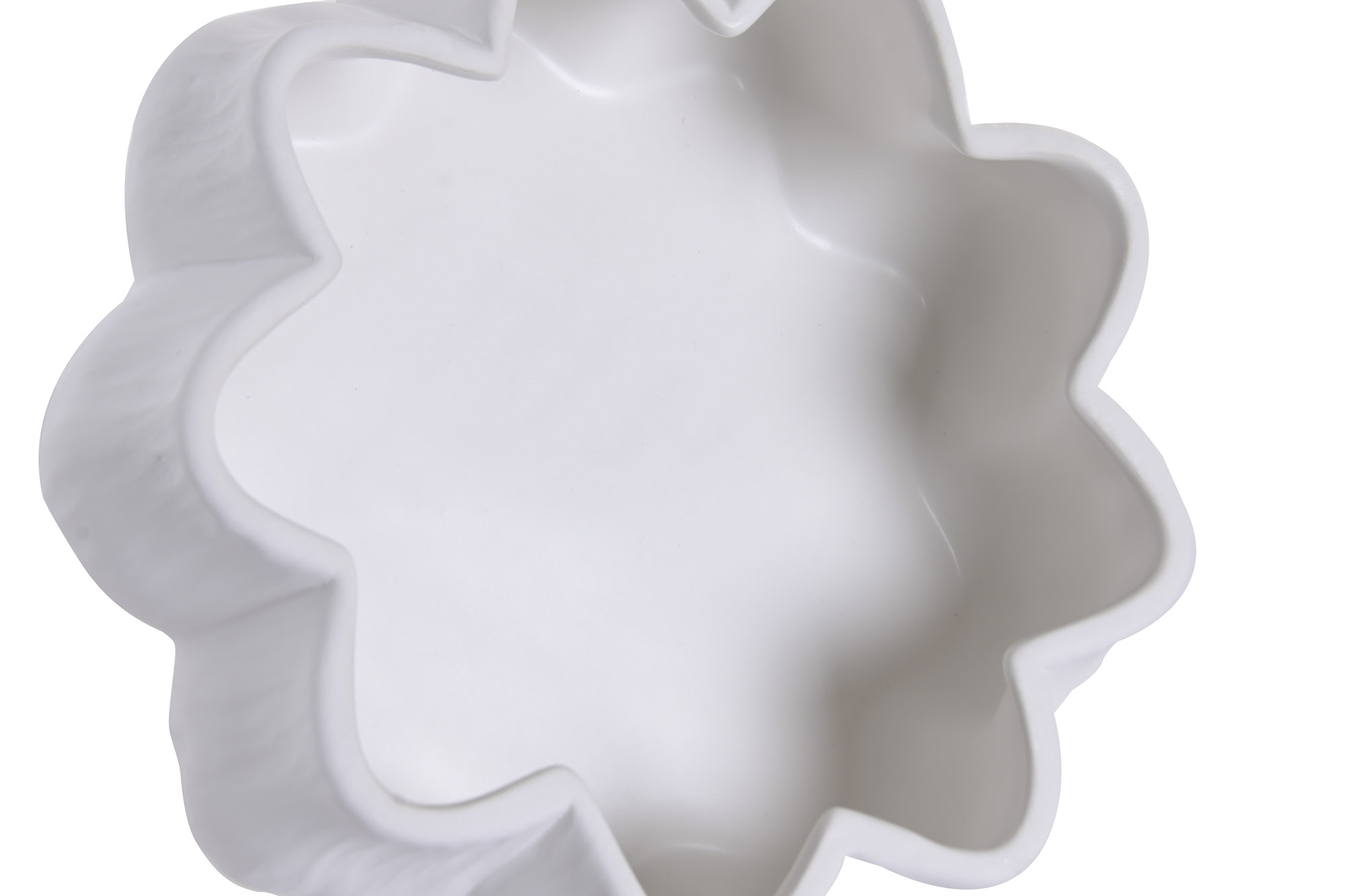 CENTRO MESA CERAMICA 25X25X8.5 BLANCO 2