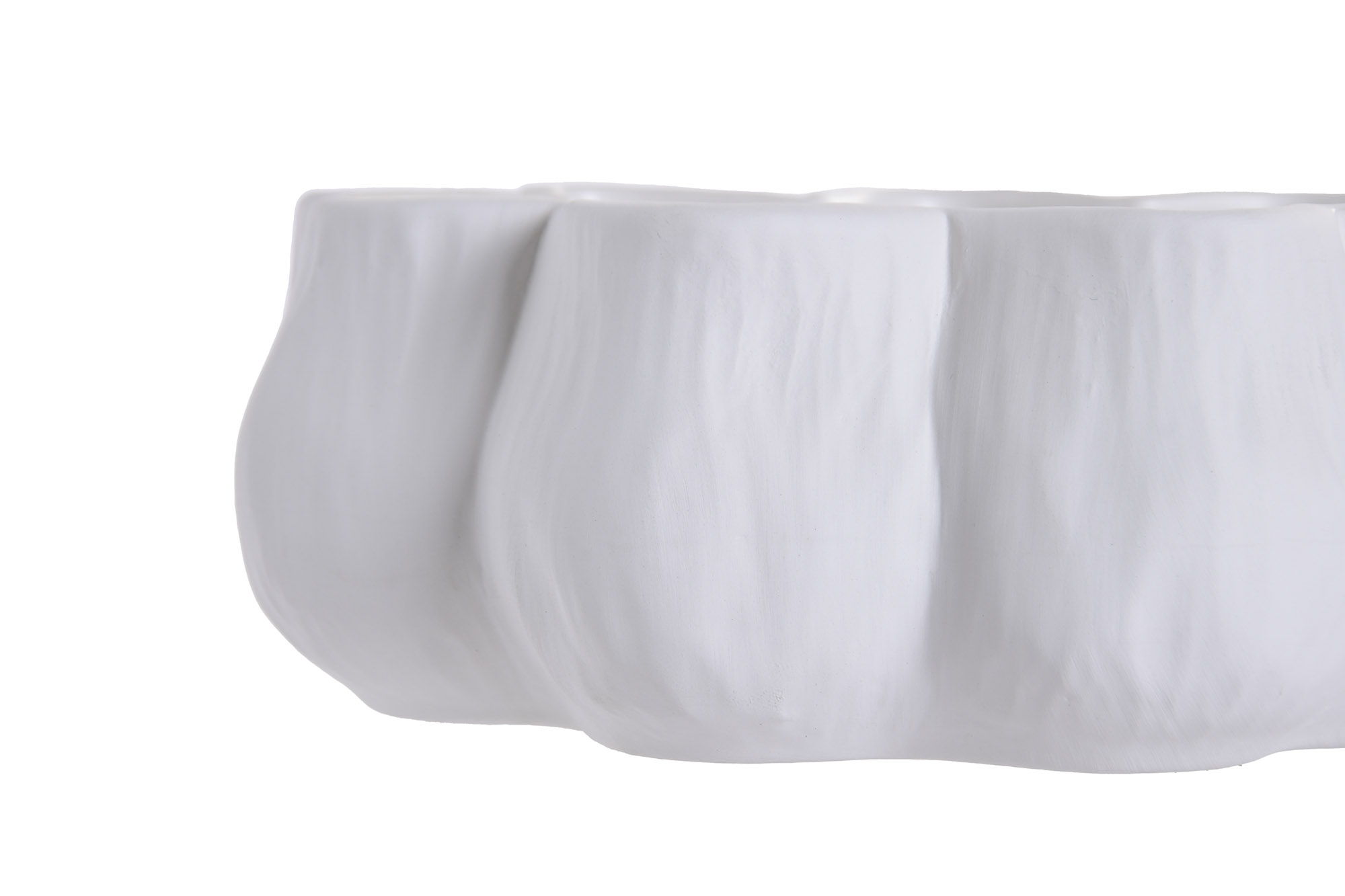 CENTRO MESA CERAMICA 25X25X8.5 BLANCO 3