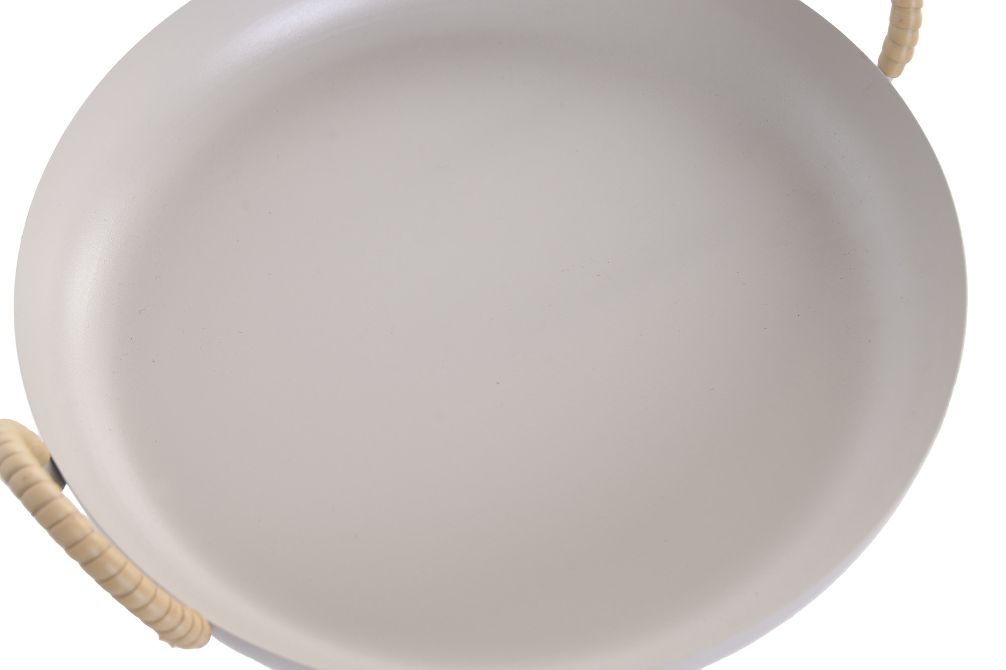CENTRO MESA  METAL PE 28X28X9 CREMA 3