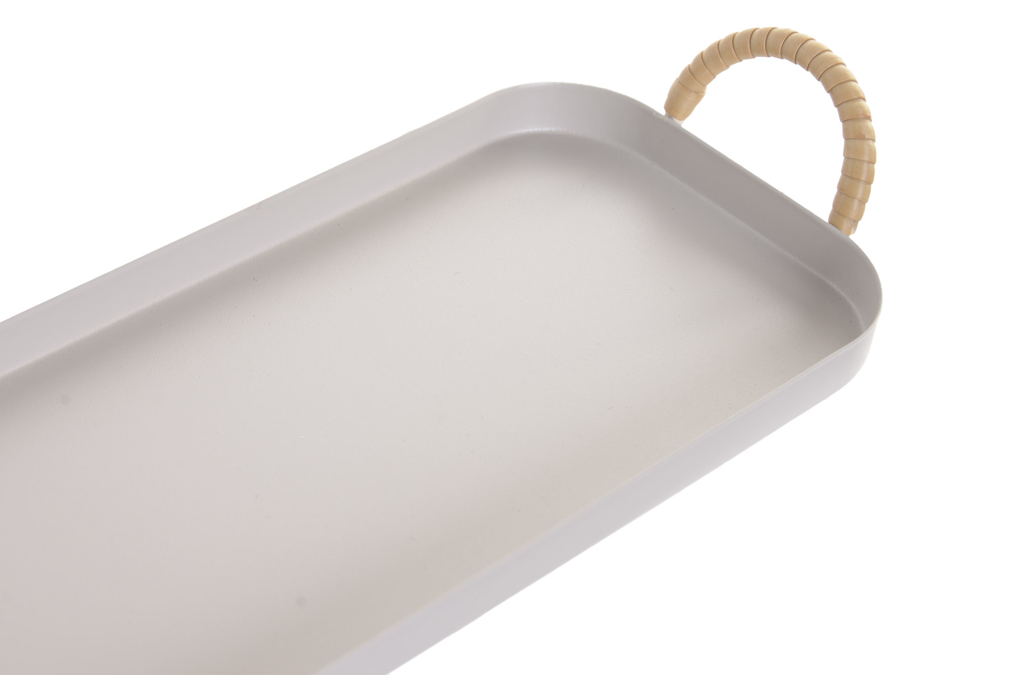 CENTRO MESA METAL PE 33X12X5 ASAS CREMA 2