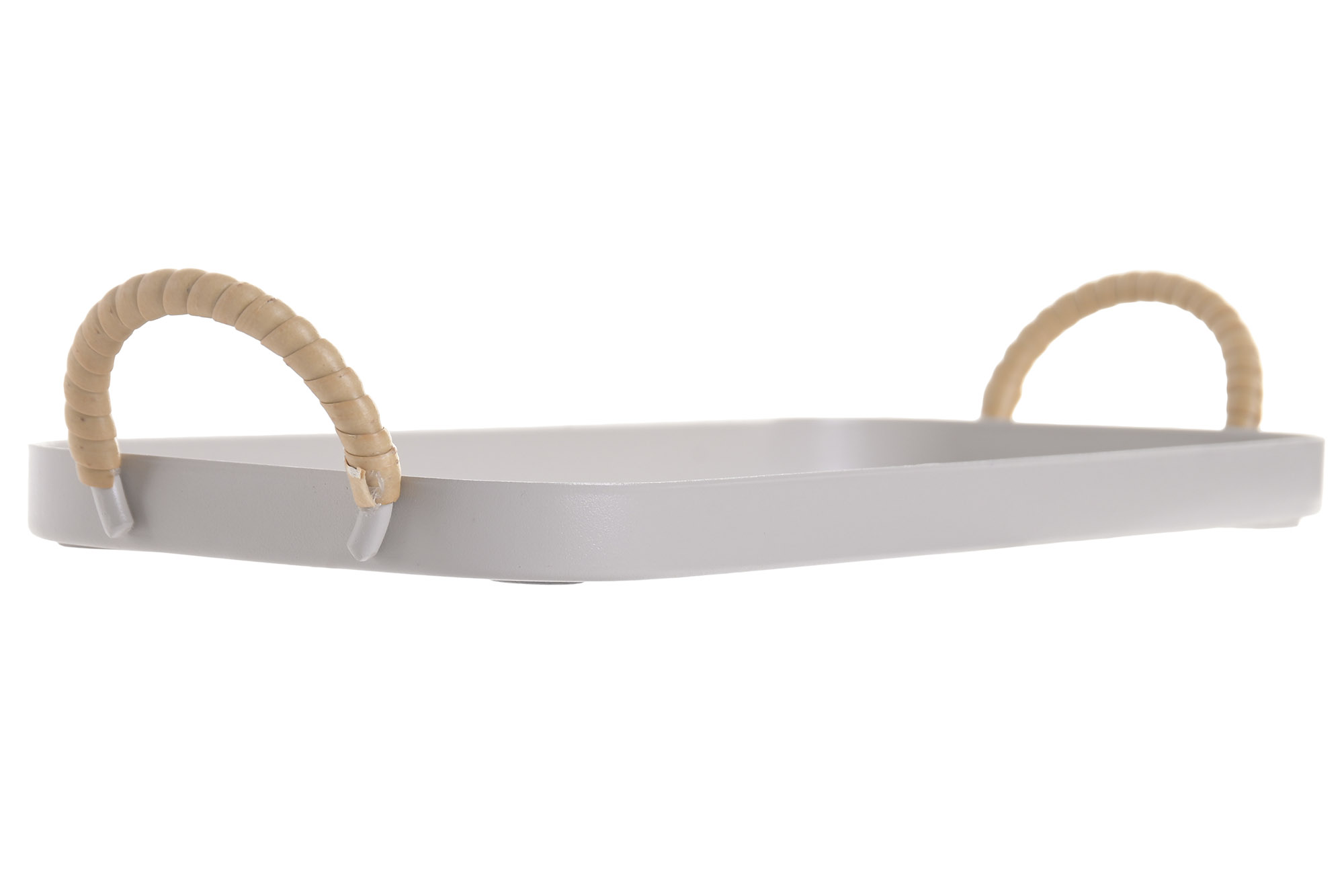 CENTRO MESA METAL PE 43X16X6 ASAS CREMA 3